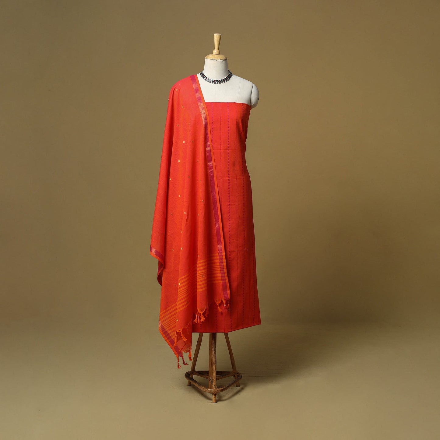 Jacquard cotton 3pc unstitched dress material 101