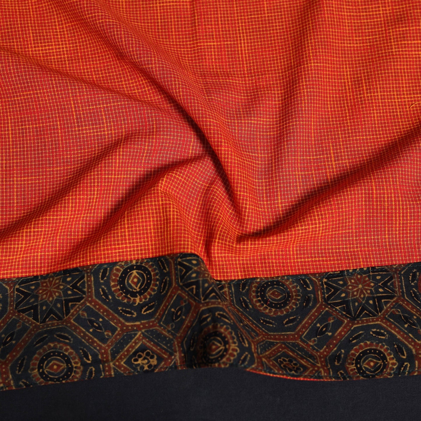Jacquard cotton blouse piece 47 - handcrafted