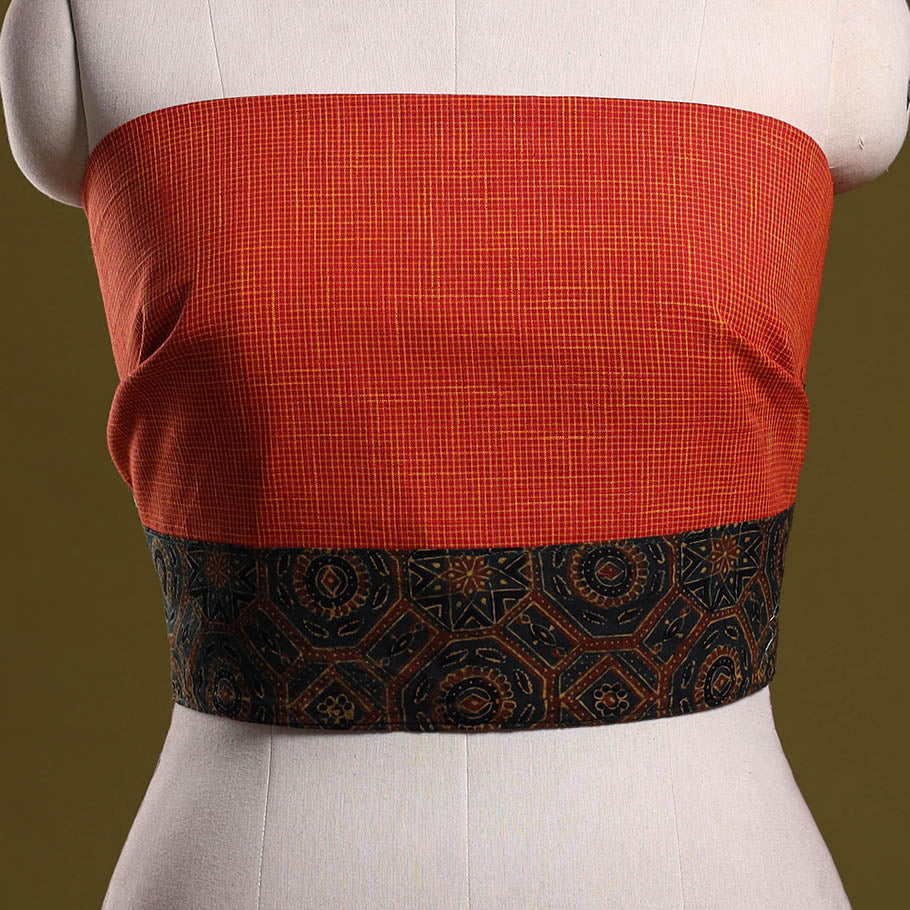 Jacquard cotton blouse piece 47 - handcrafted