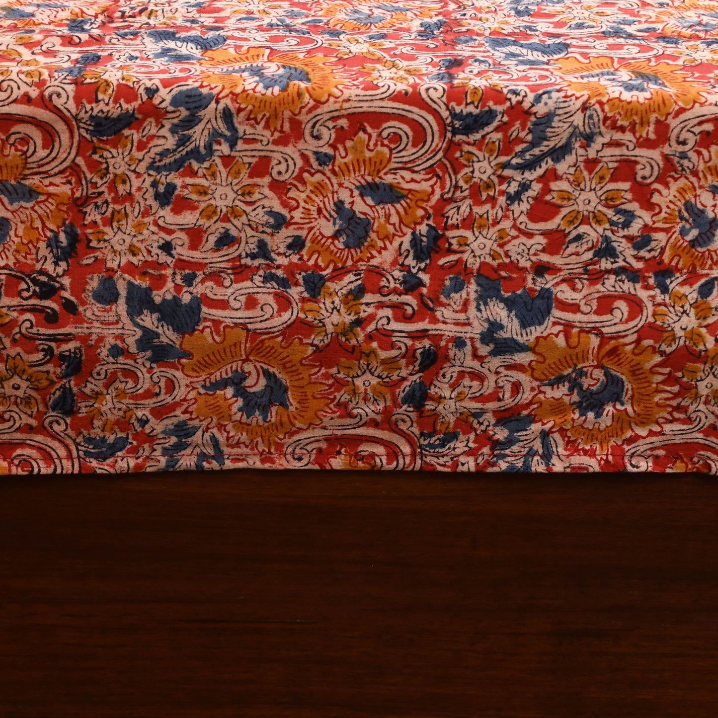 Kalamkari patchwork cotton bedsheet set 53 - handcrafted