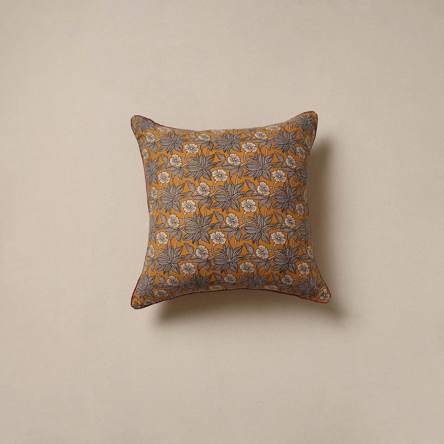 Hand kalamkari cushion cover 54 - handcrafted
