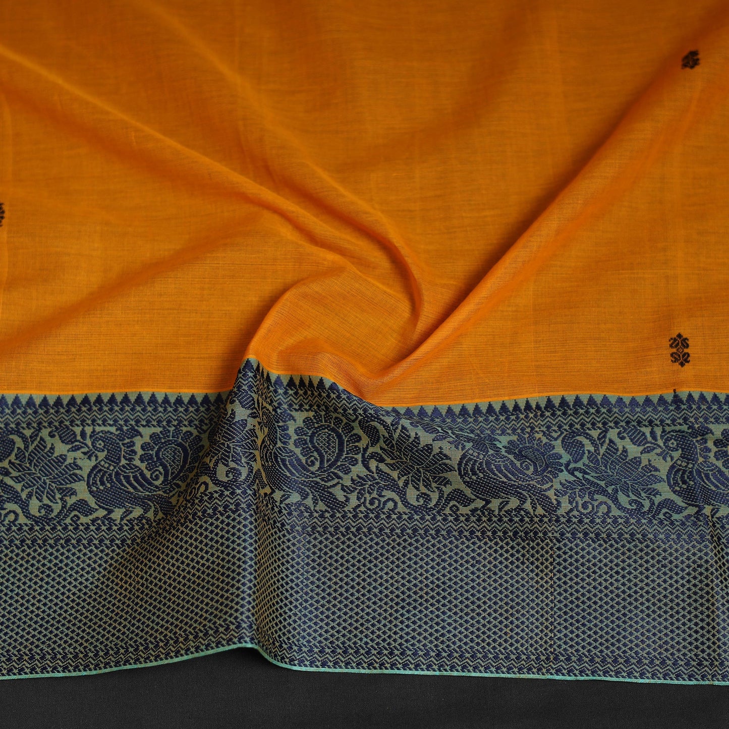 Kanchipuram cotton blouse piece 09 - handcrafted