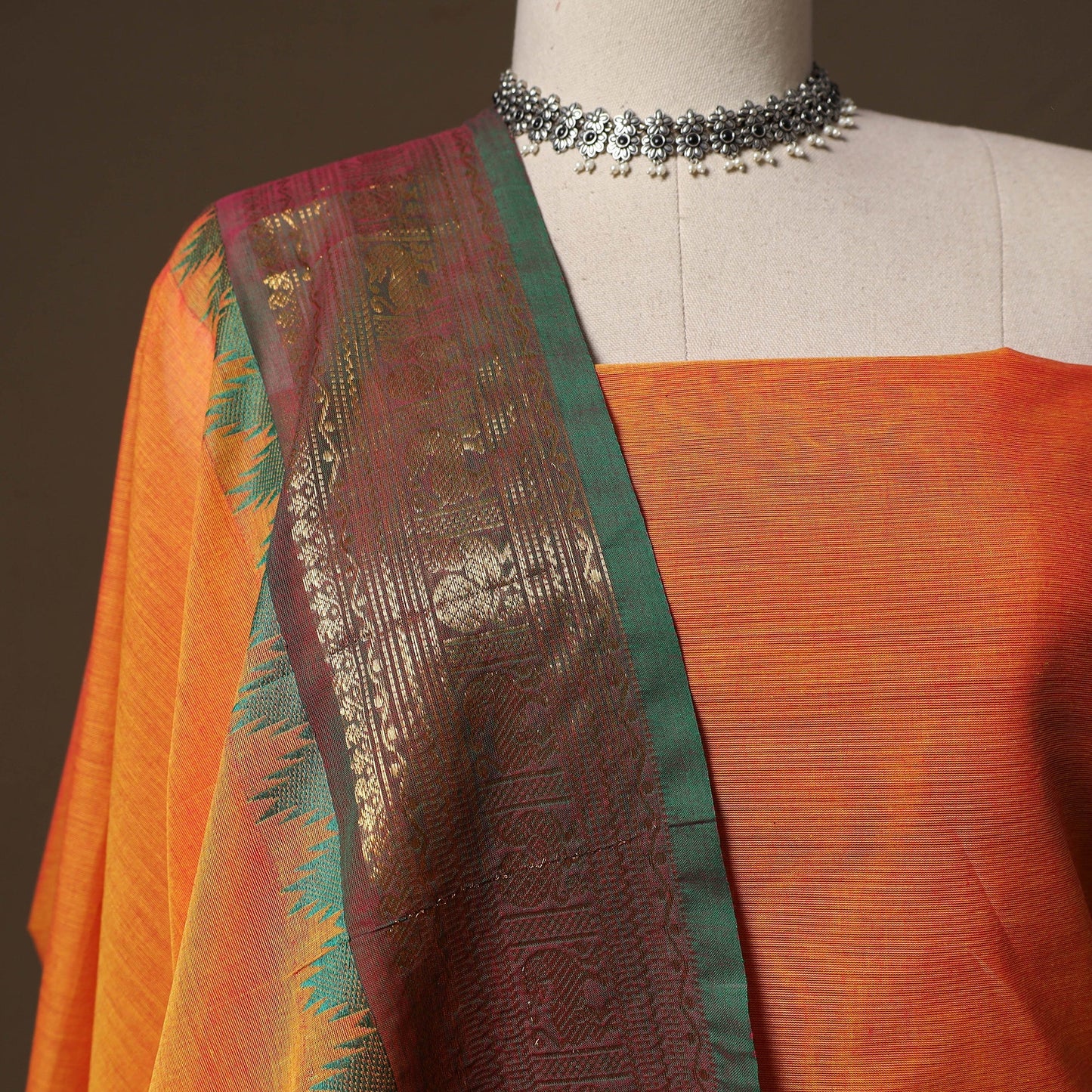 Kandangi chettinad cotton 2pc unstitched dress material 54