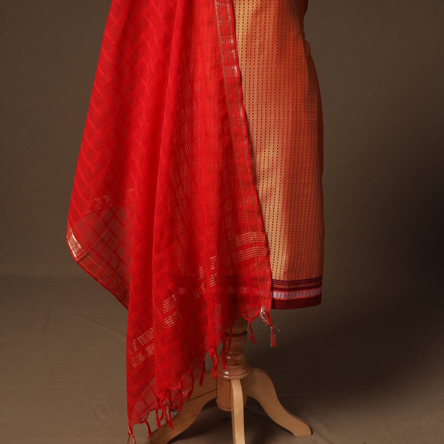Karnataka khun mercerised cotton 3pc unstitched dress