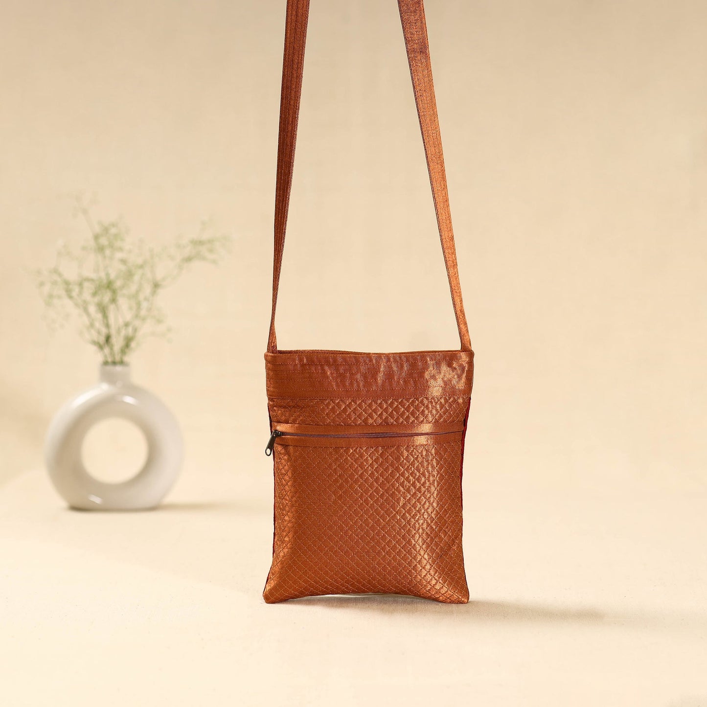 Kutch rabari hand embroidered sling bag 57 - handcrafted