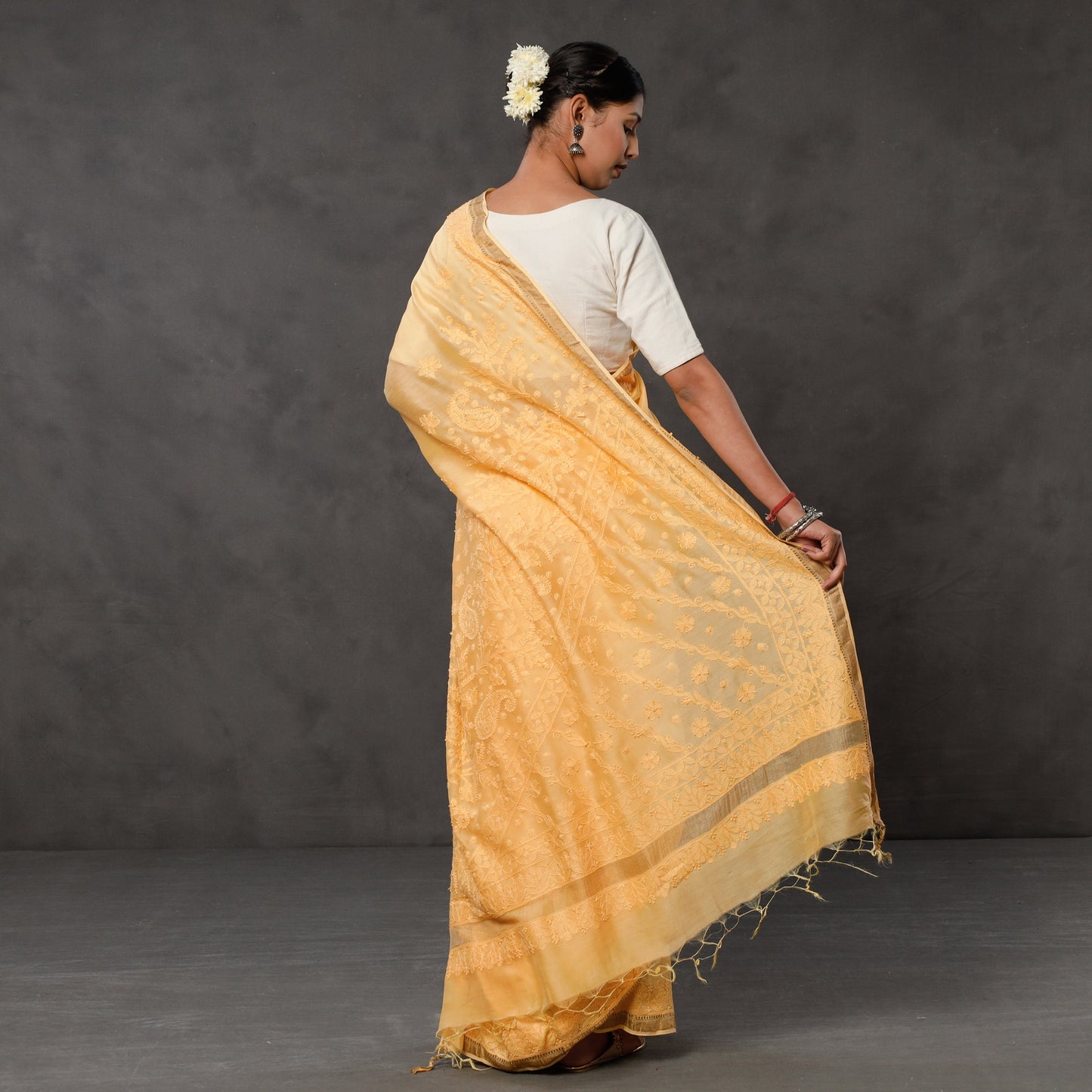 Chikankari Embroidery Saree