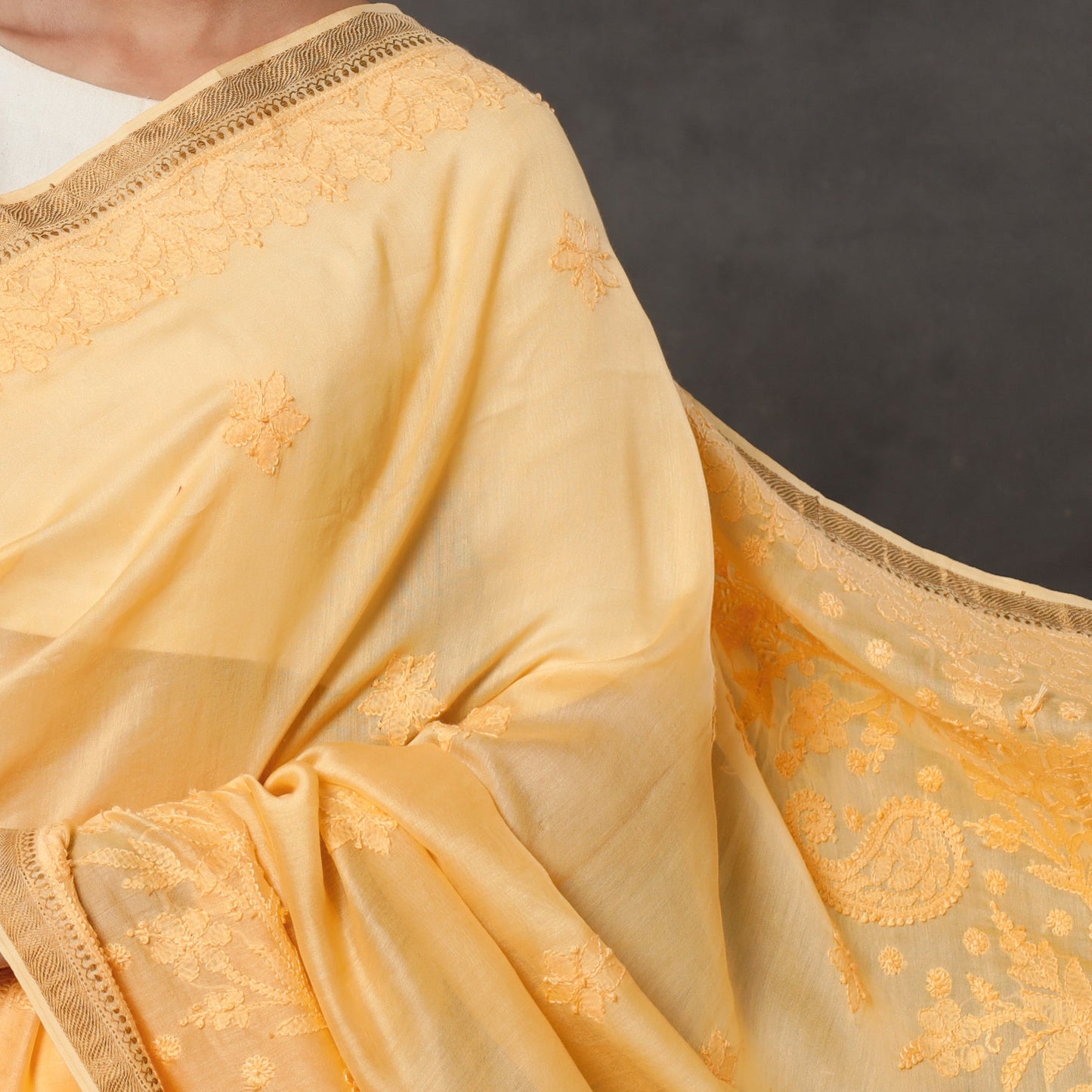 Chikankari Embroidery Saree