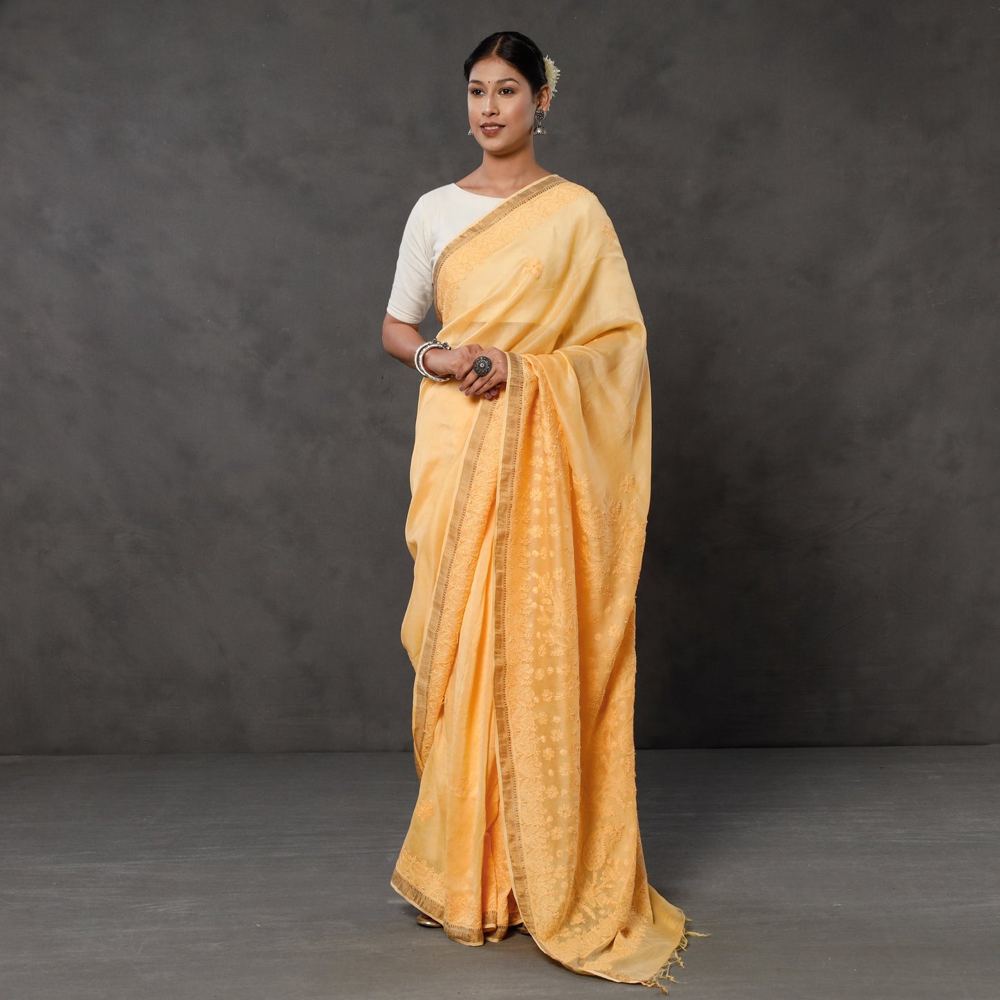 Chikankari Embroidery Saree