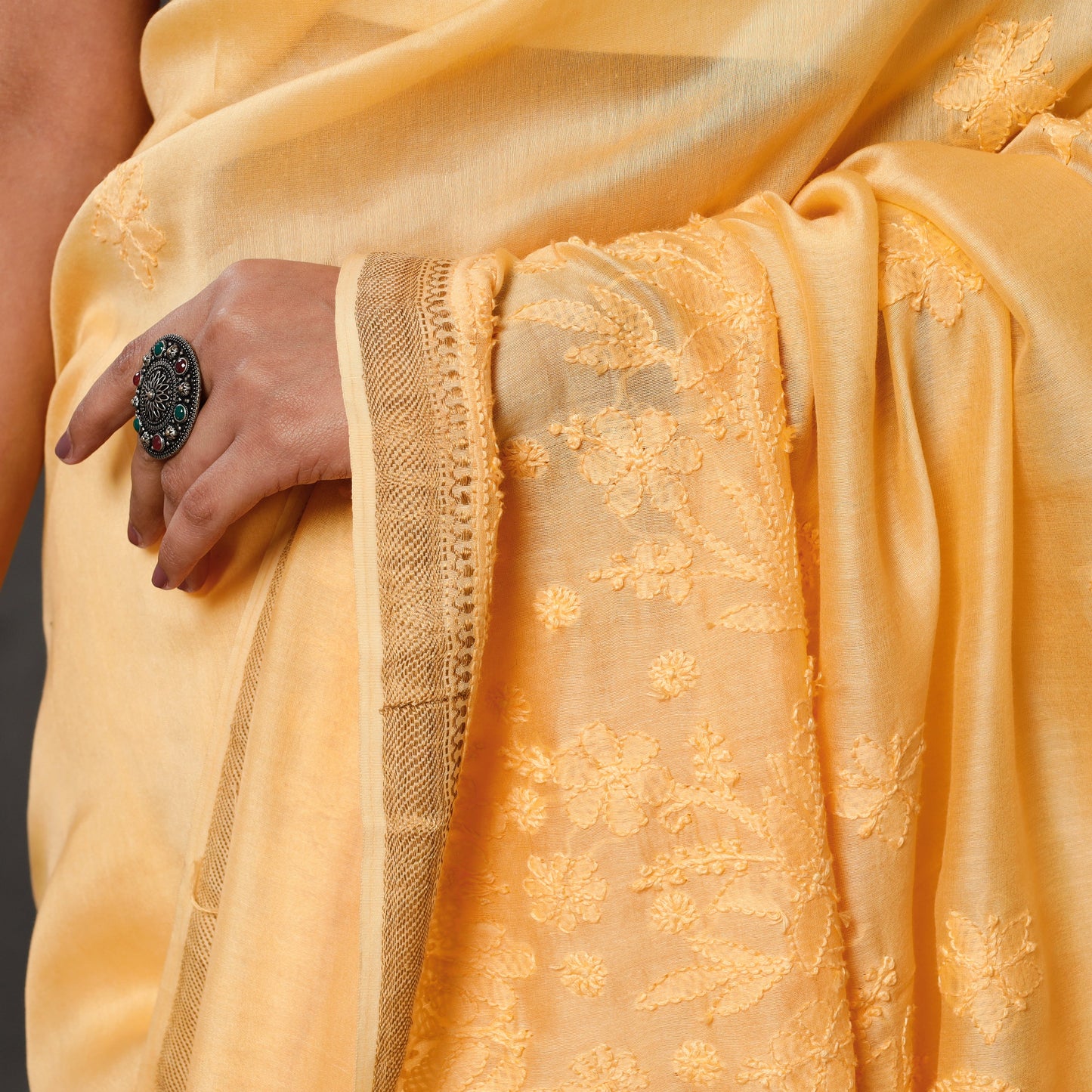 Chikankari Embroidery Saree