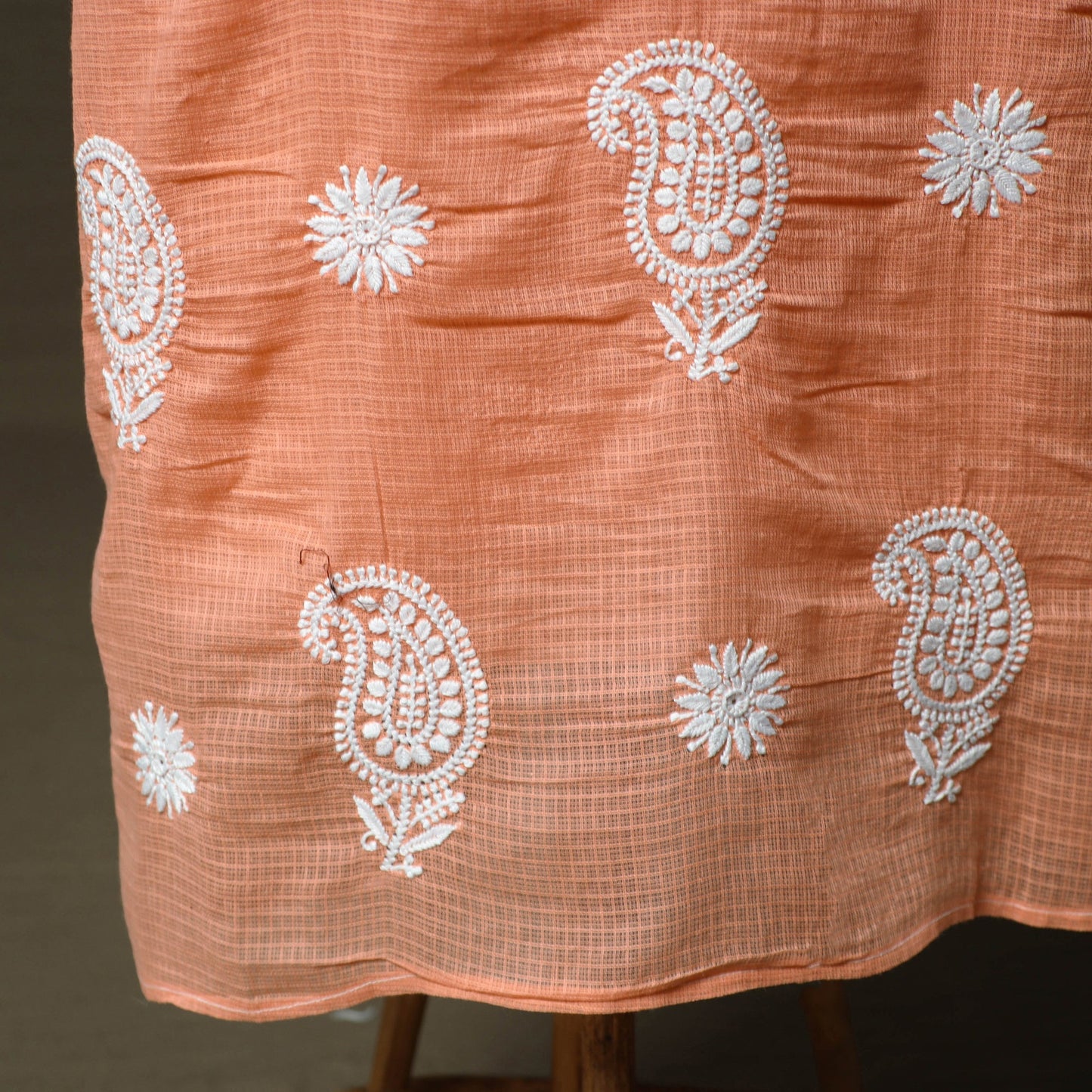 Lucknowi hand embroidered kota doria cotton chikankari 2pc