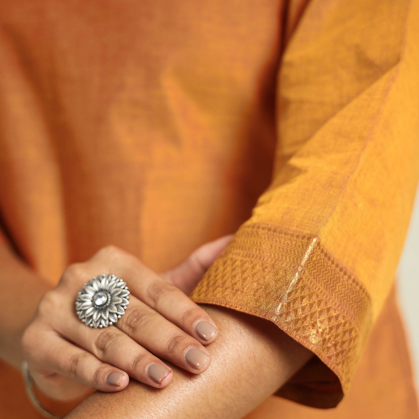 Mangalagiri Kurta with Palazzo & Dupatta Set