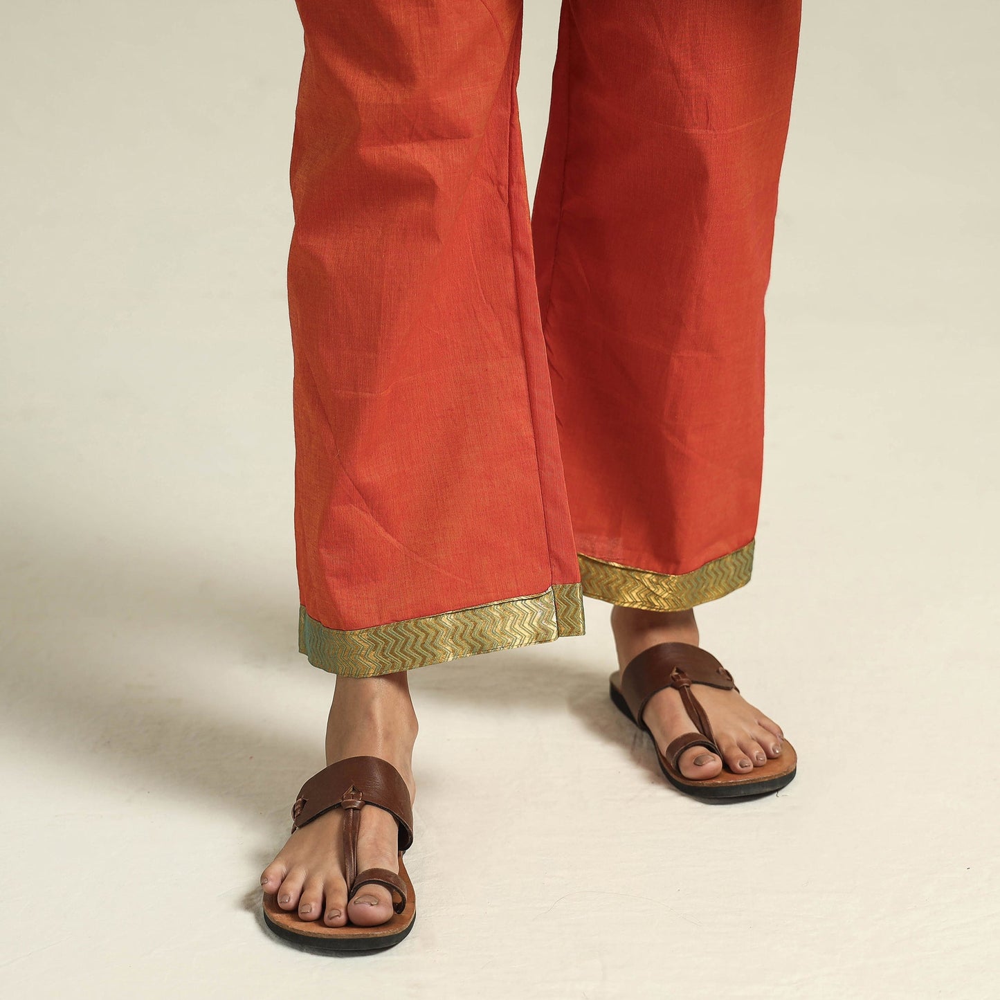 Mangalagiri Kurta with Palazzo & Dupatta Set