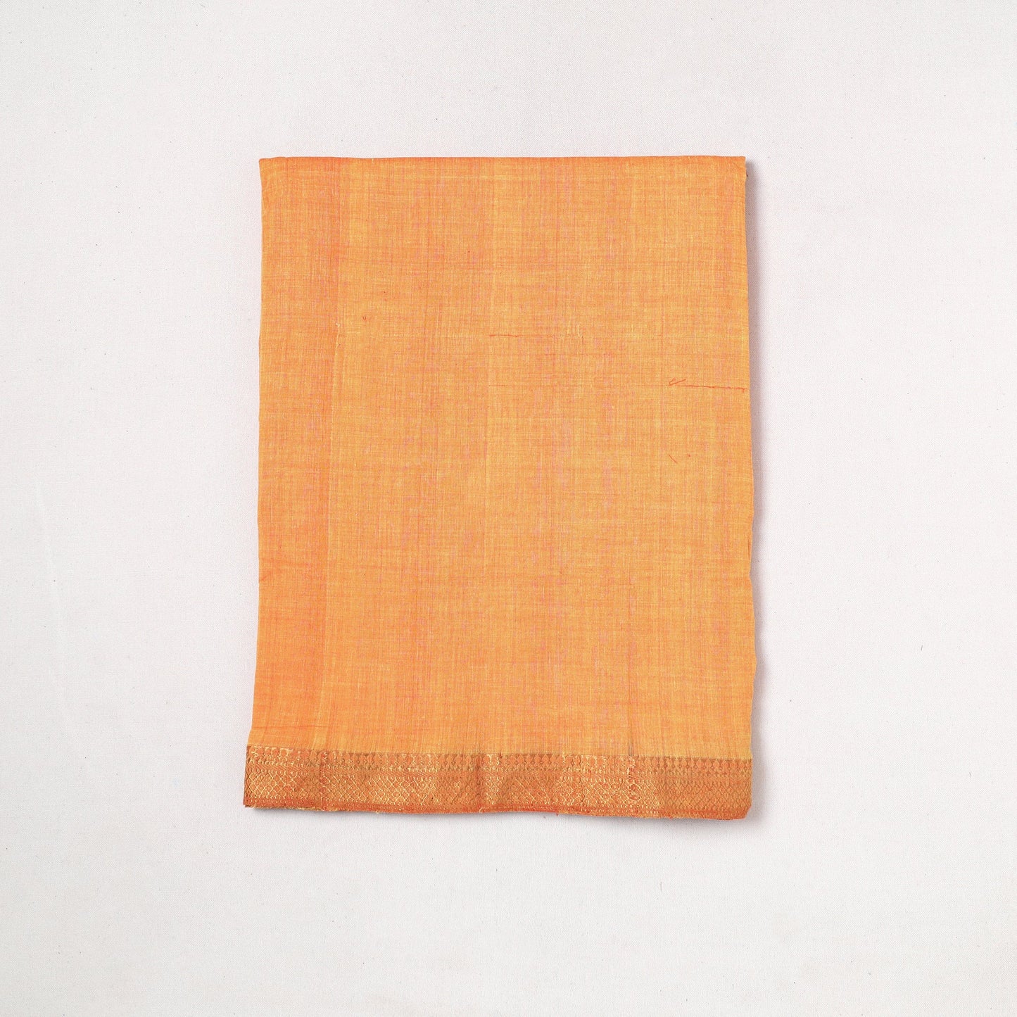 Mangalagiri Handloom Cotton Zari Border Precut Fabric 01
