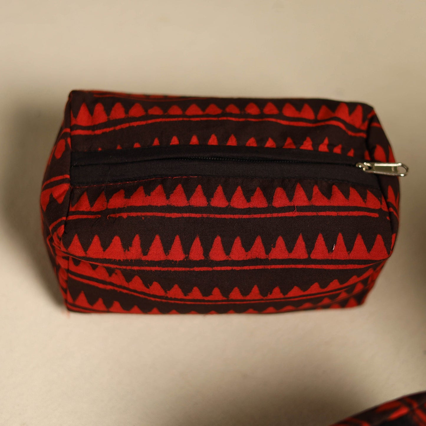 Orange Multipurpose Handmade Toiletry Bags (Set of 3)