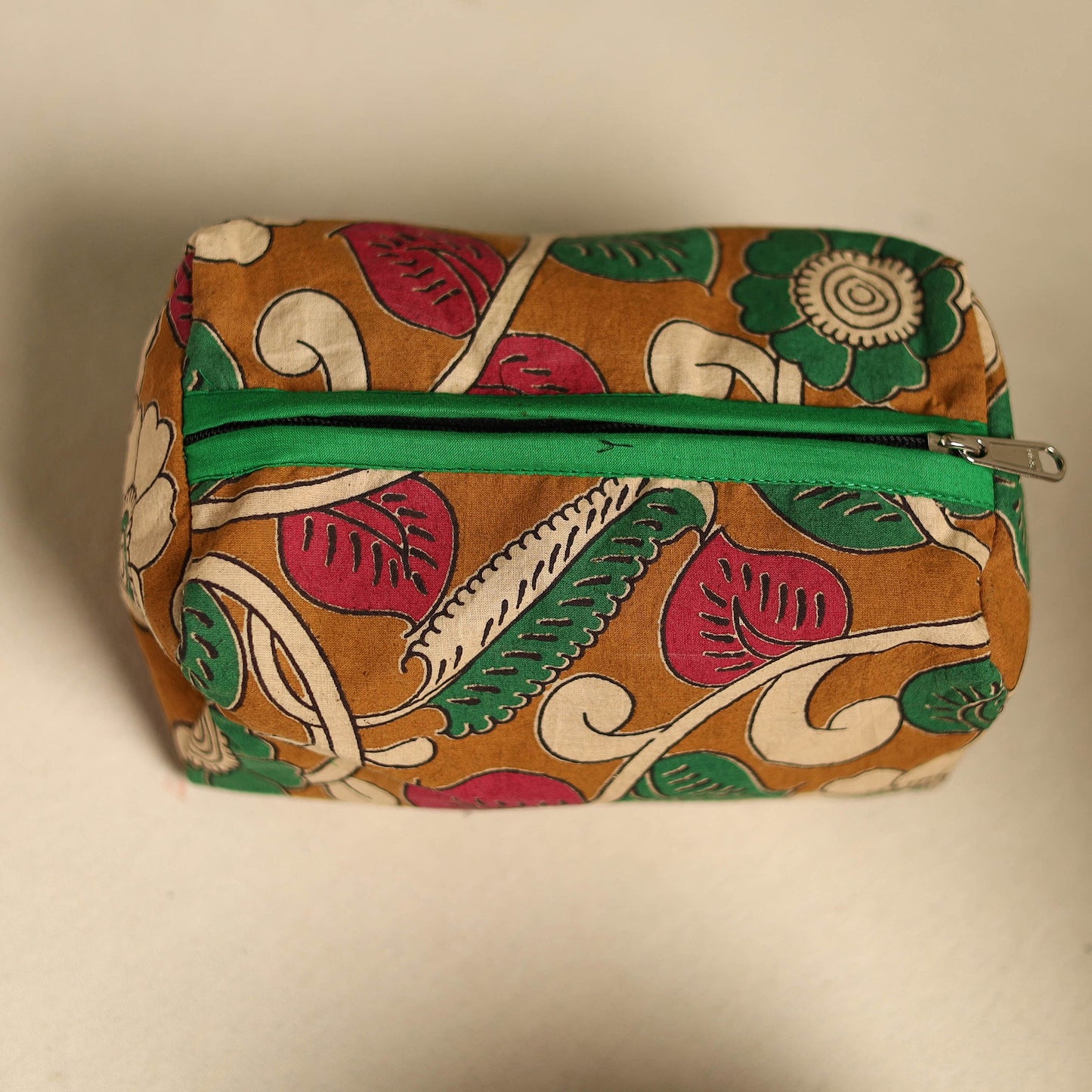 Orange Multipurpose Handmade Toiletry Bags (Set of 3)