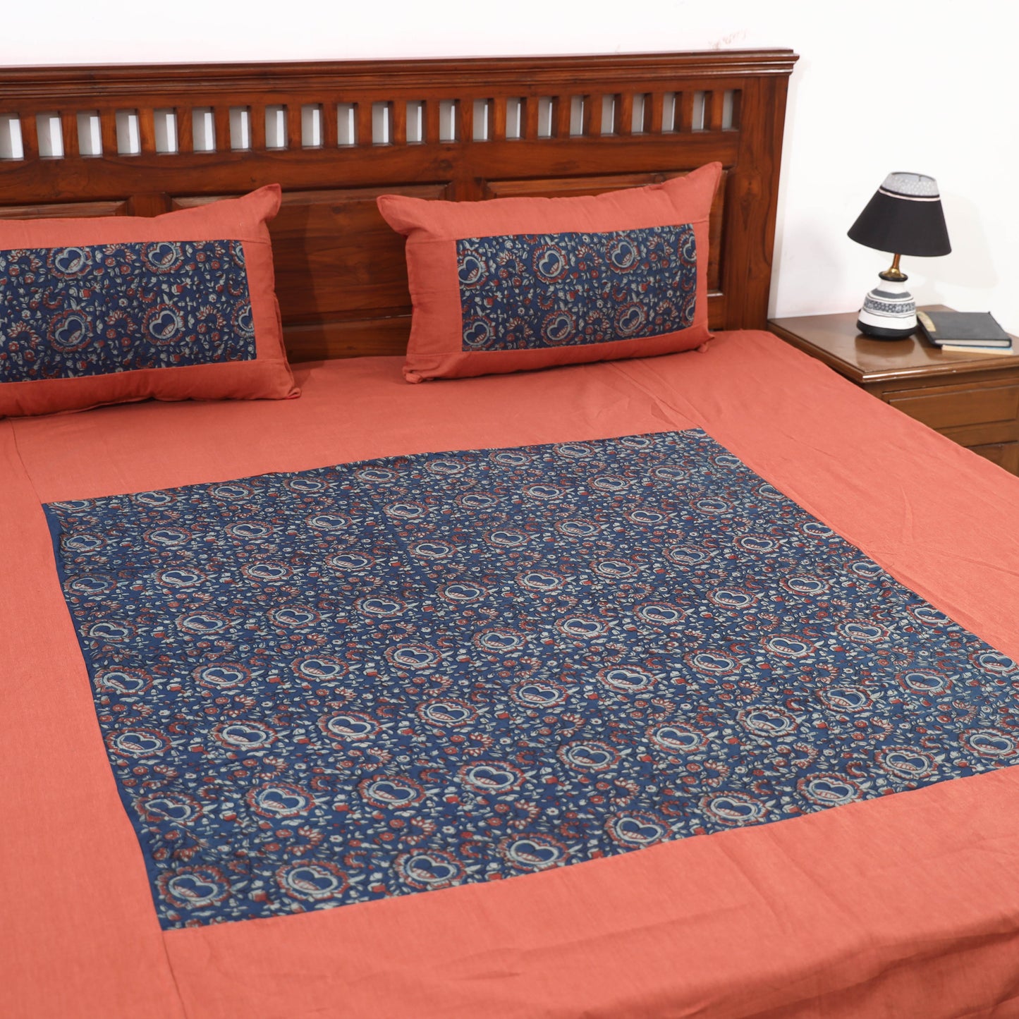 plain double bed cover