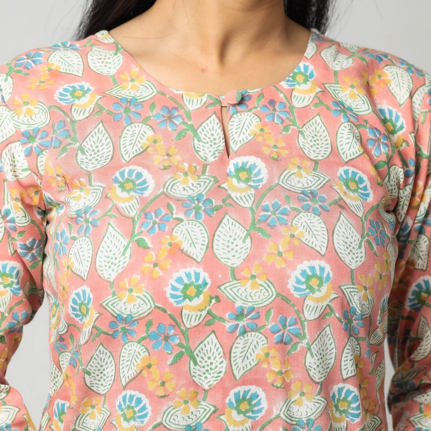 Sanganeri Kurta with Palazzo & Dupatta Set