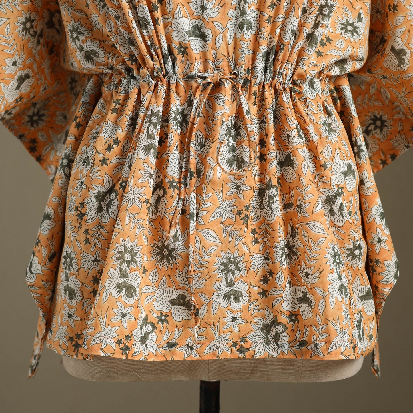 Sanganeri Block Print Cotton Kaftan (Short)