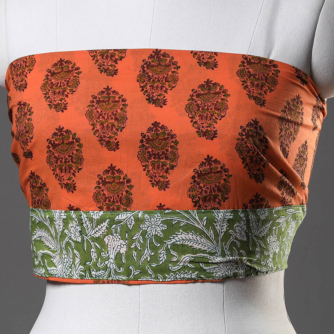 Block Printed Blouse Piece