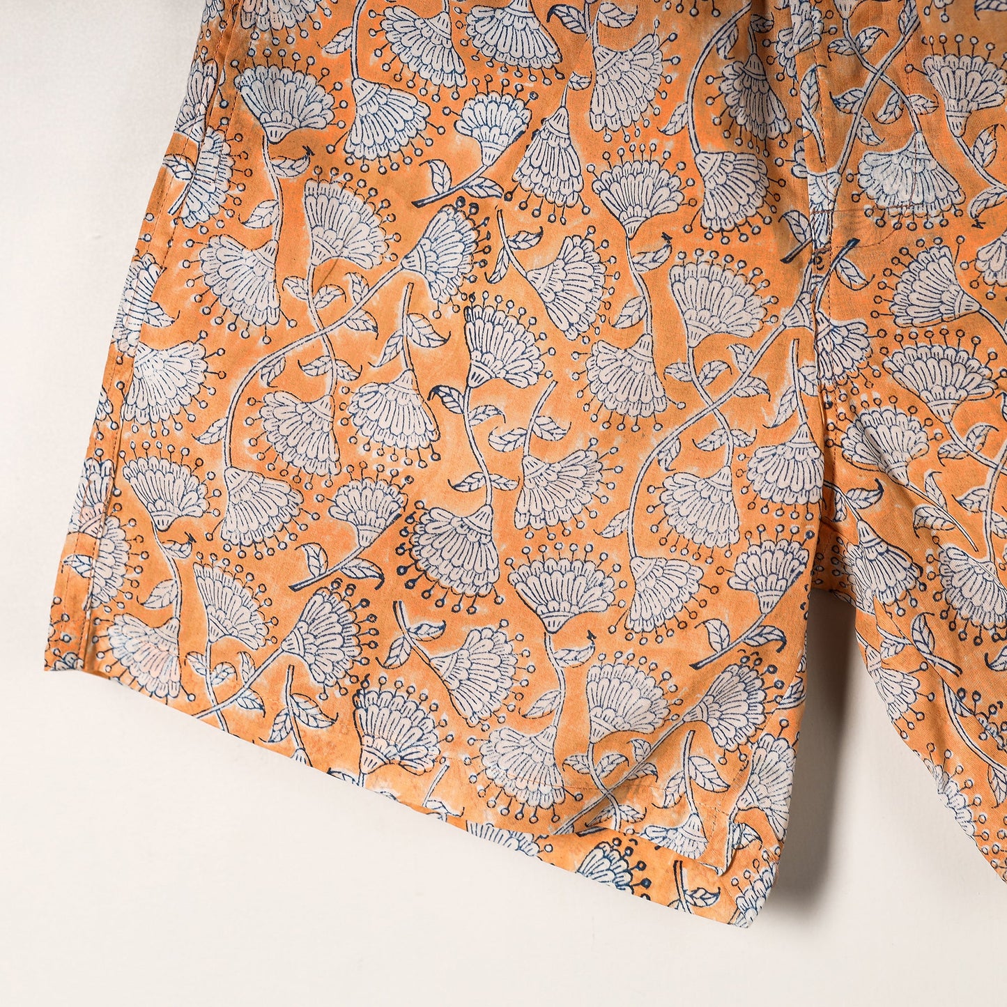 Sanganeri Block Printed Cotton Unisex Boxer/Shorts