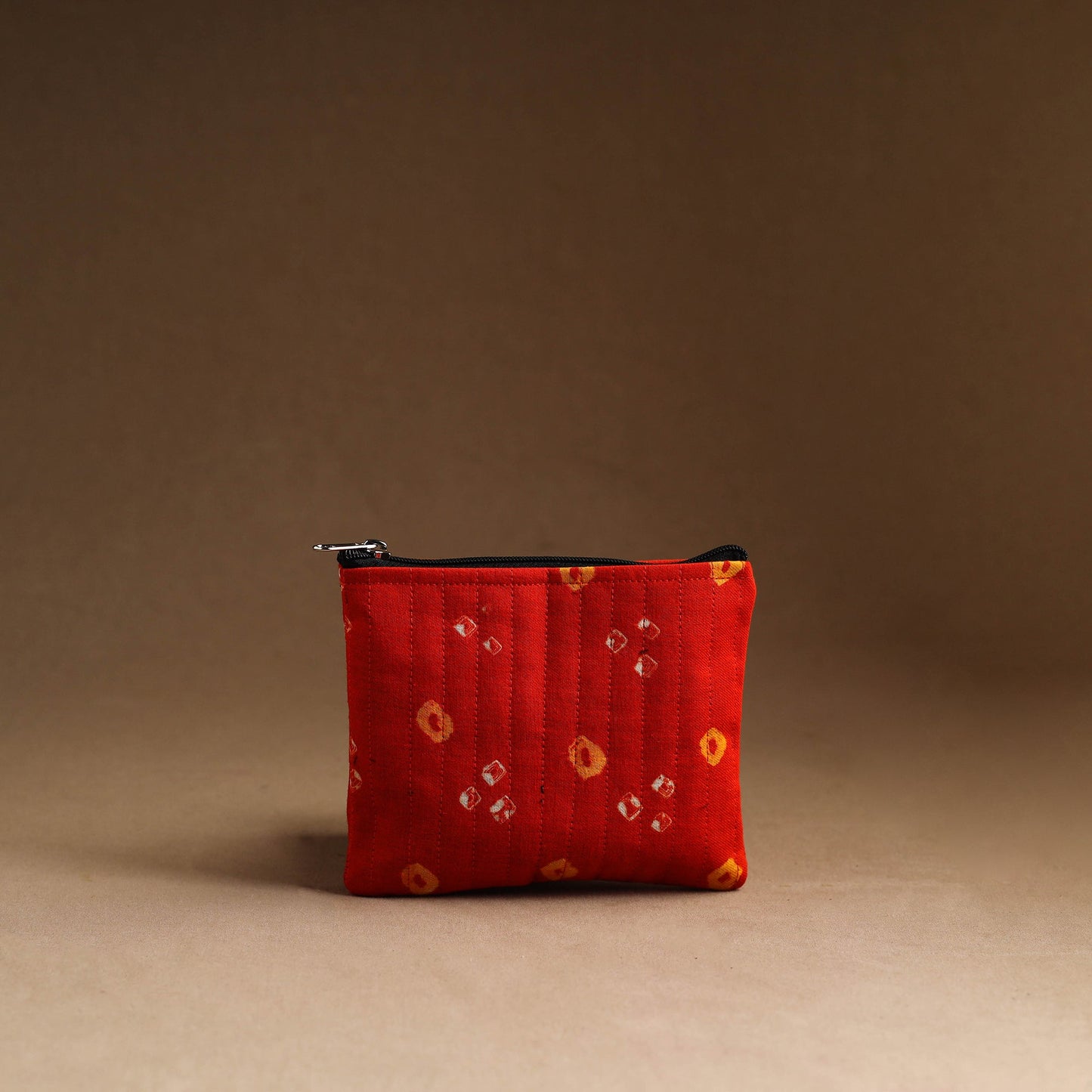 Orange - set of 3 - handmade cotton utility pouches 08