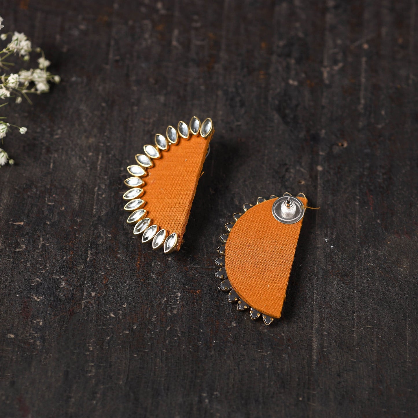 Shaheen Stone Work Fabart Earrings Online