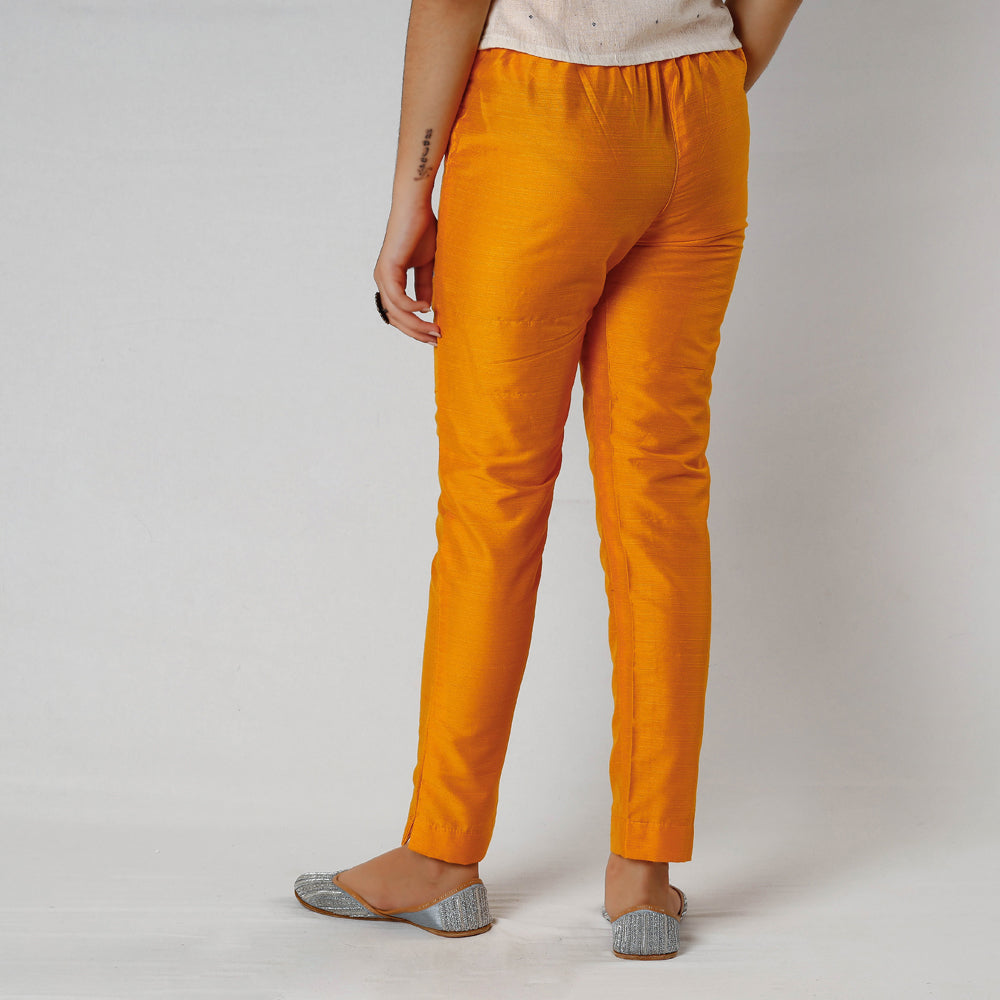 Silk Tapered Casual Pant for Women