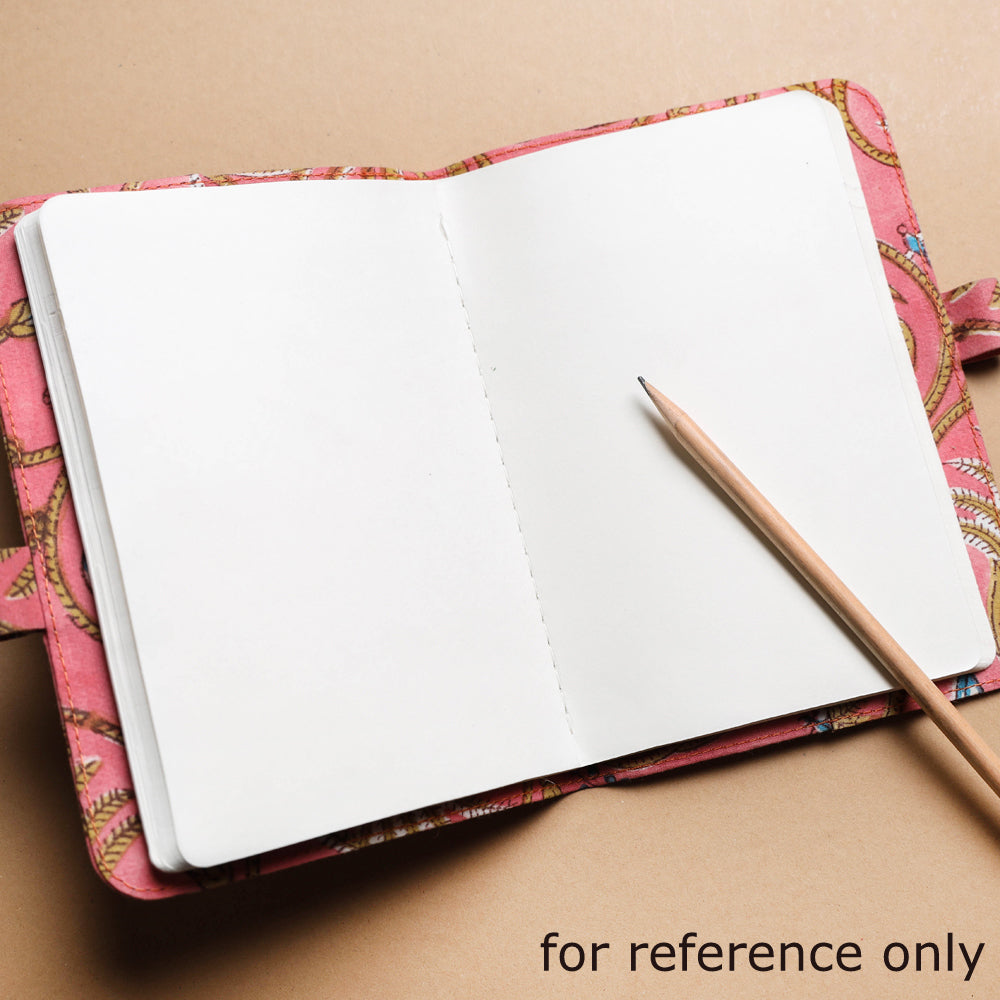 Orange - sukriti handmade classic notebook with pencil