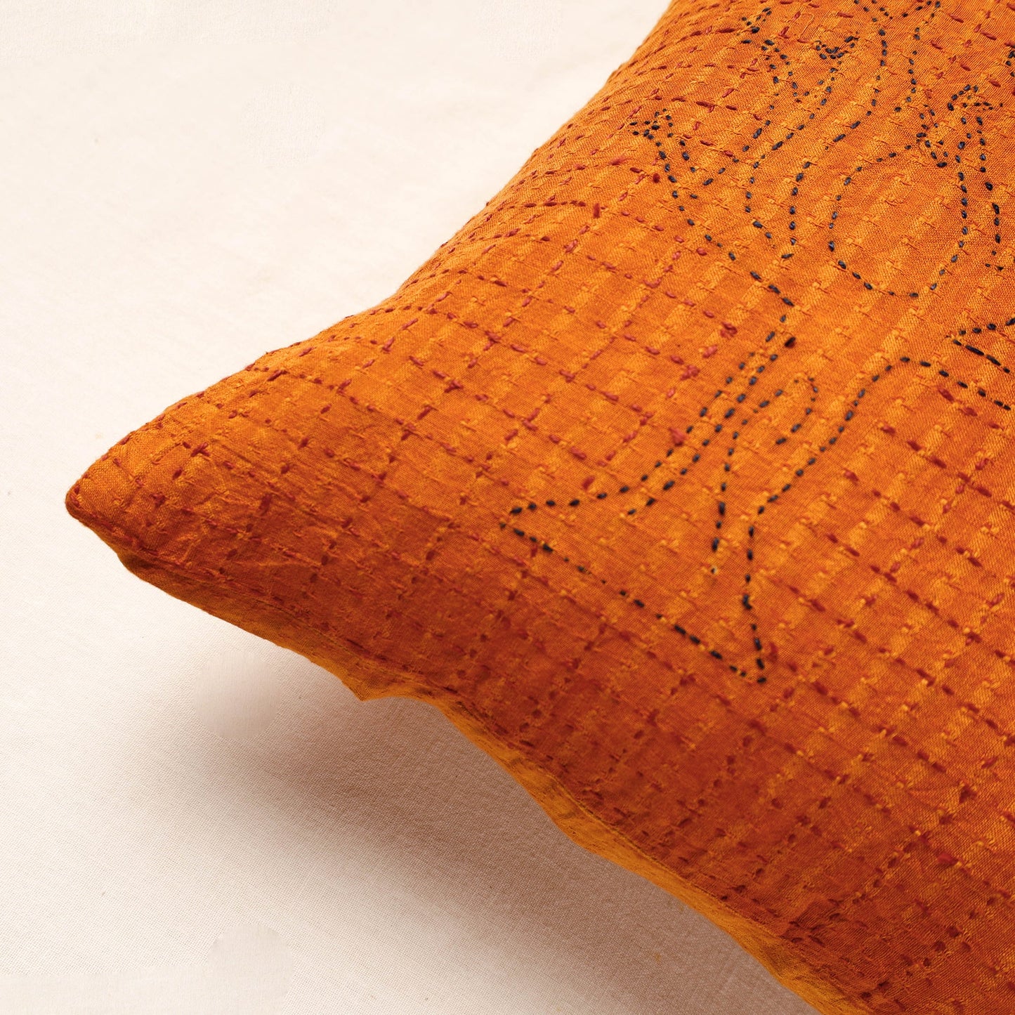 Tagai Work Cotton Cushion Cover (16 x 16 in) Online at iTokri.com