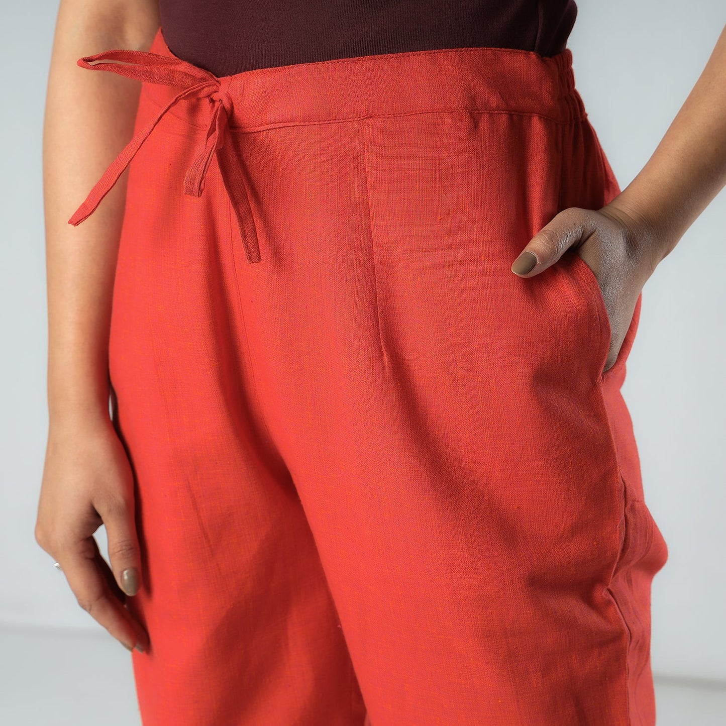 Plain Dyed Cotton Relaxed Fit Pant