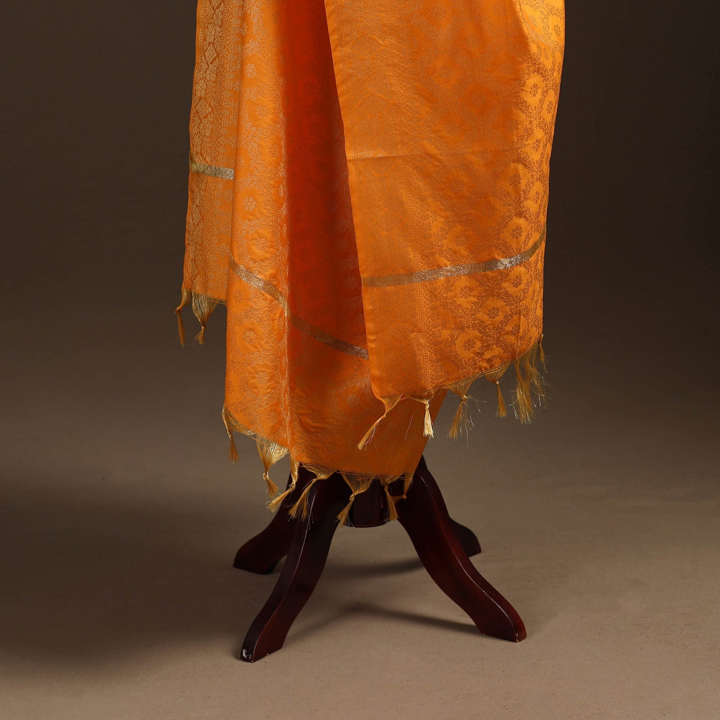 Zari work banarasi silk dupatta 21 - handcrafted