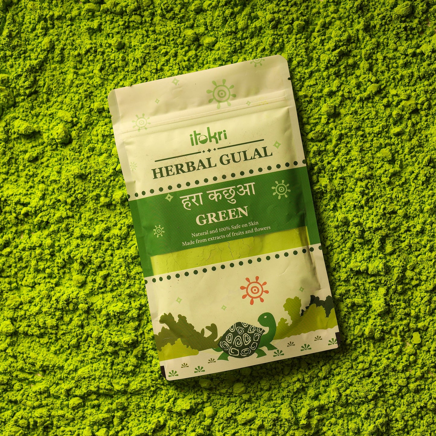 Green Organic Herbal Gulal Holi Colour (100gm)
