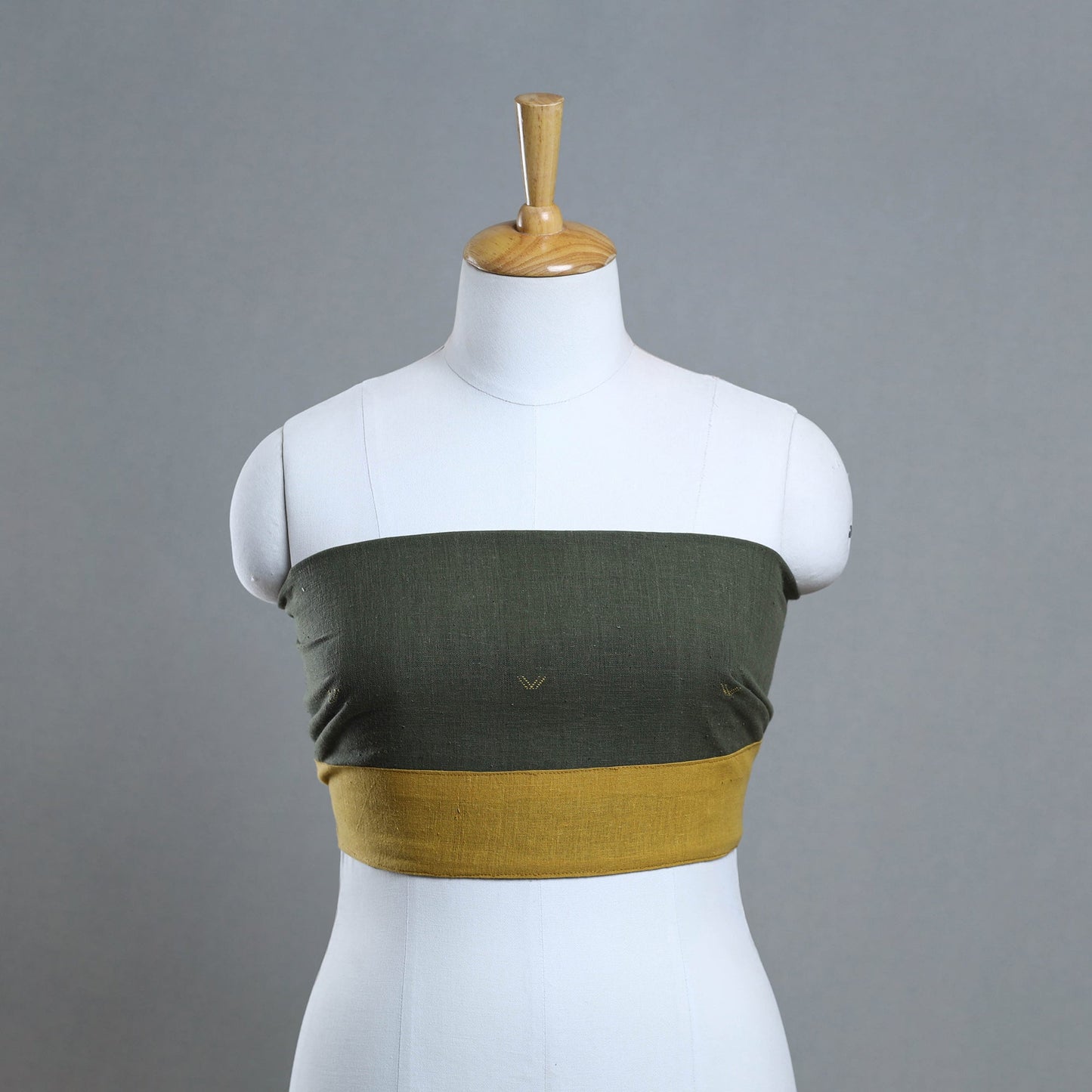 Organic kala cotton handloom blouse piece 60 - handcrafted