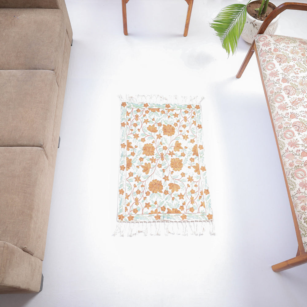 Original Chain Stitch Mulberry Silk Thread Hand Embroidery Carpet