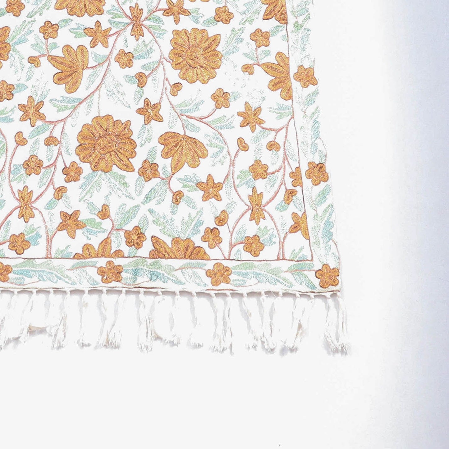 Original Chain Stitch Mulberry Silk Thread Hand Embroidery Carpet