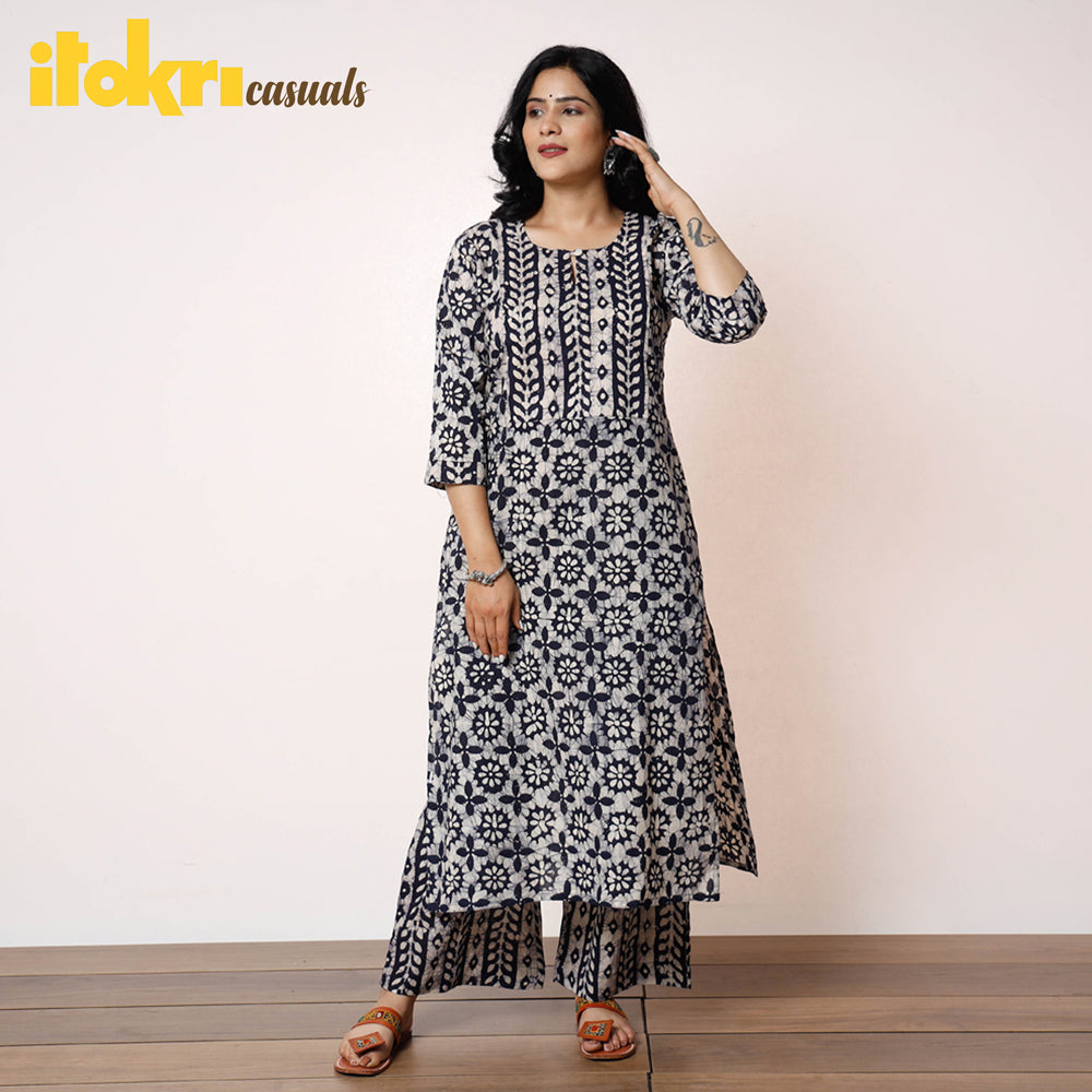 Batik Kurta with Palazzo Set