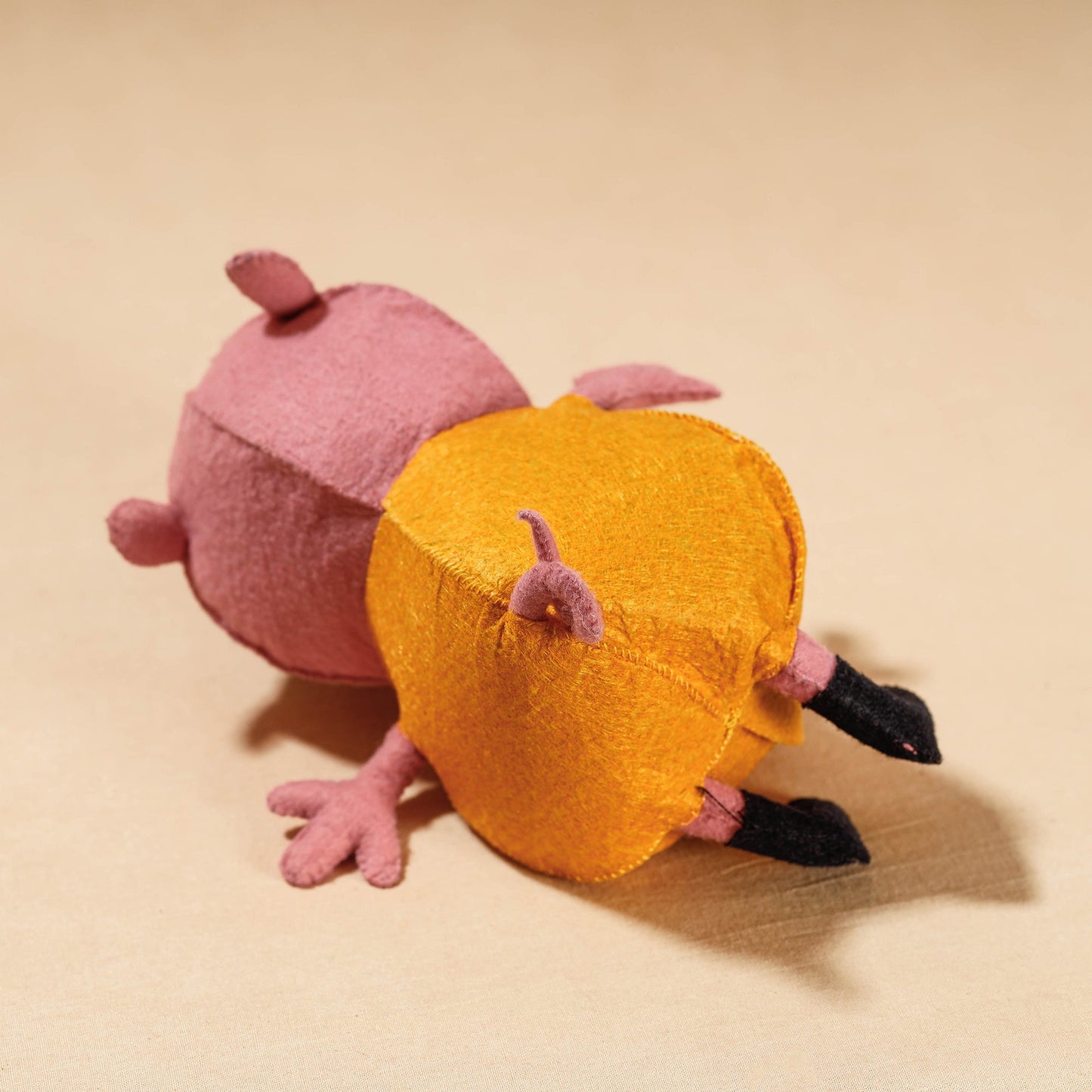 Buy Papa Piggie - Handmade Felt Work Stuffed Soft Toy