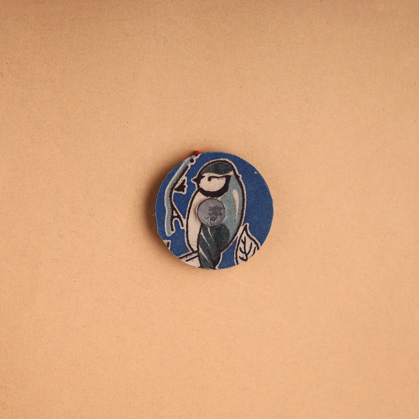 Parrot - Handmade Fabart Wooden Magnet