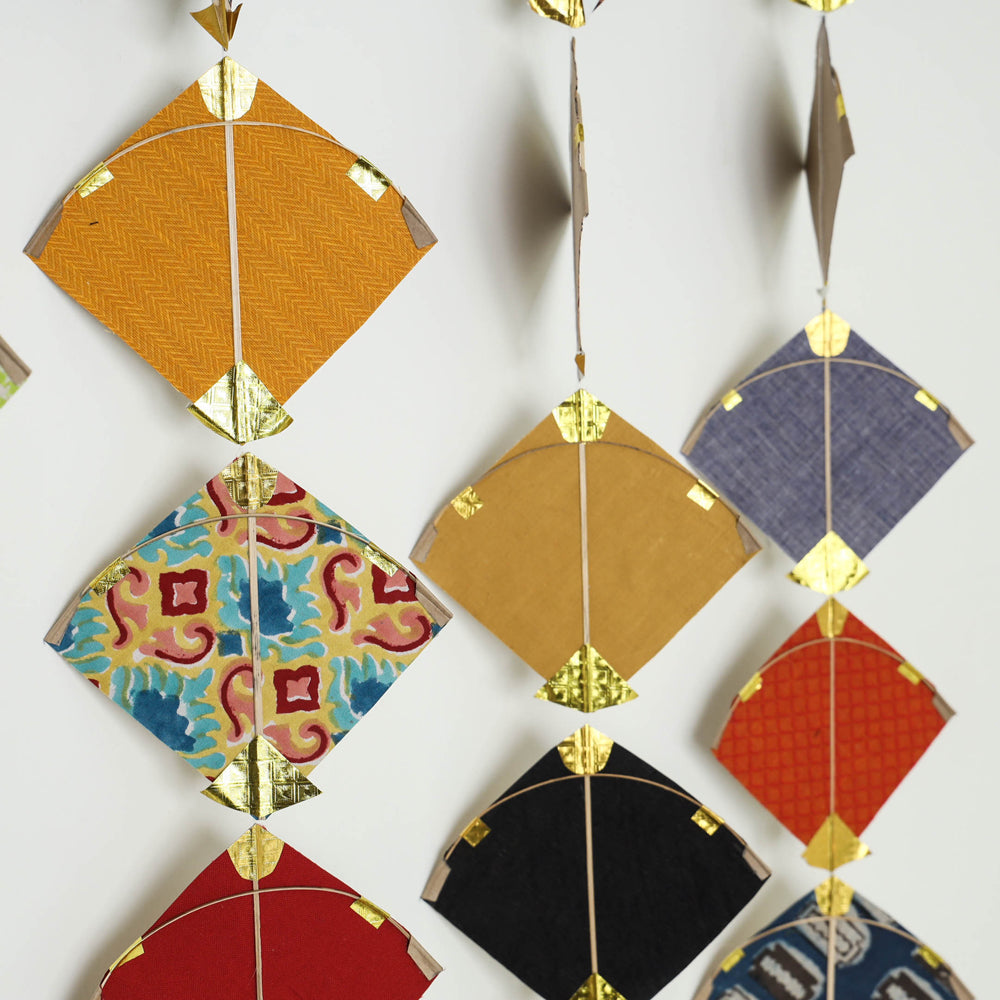 पतंग Kite - Handmade Fabric Katran Work Hanging