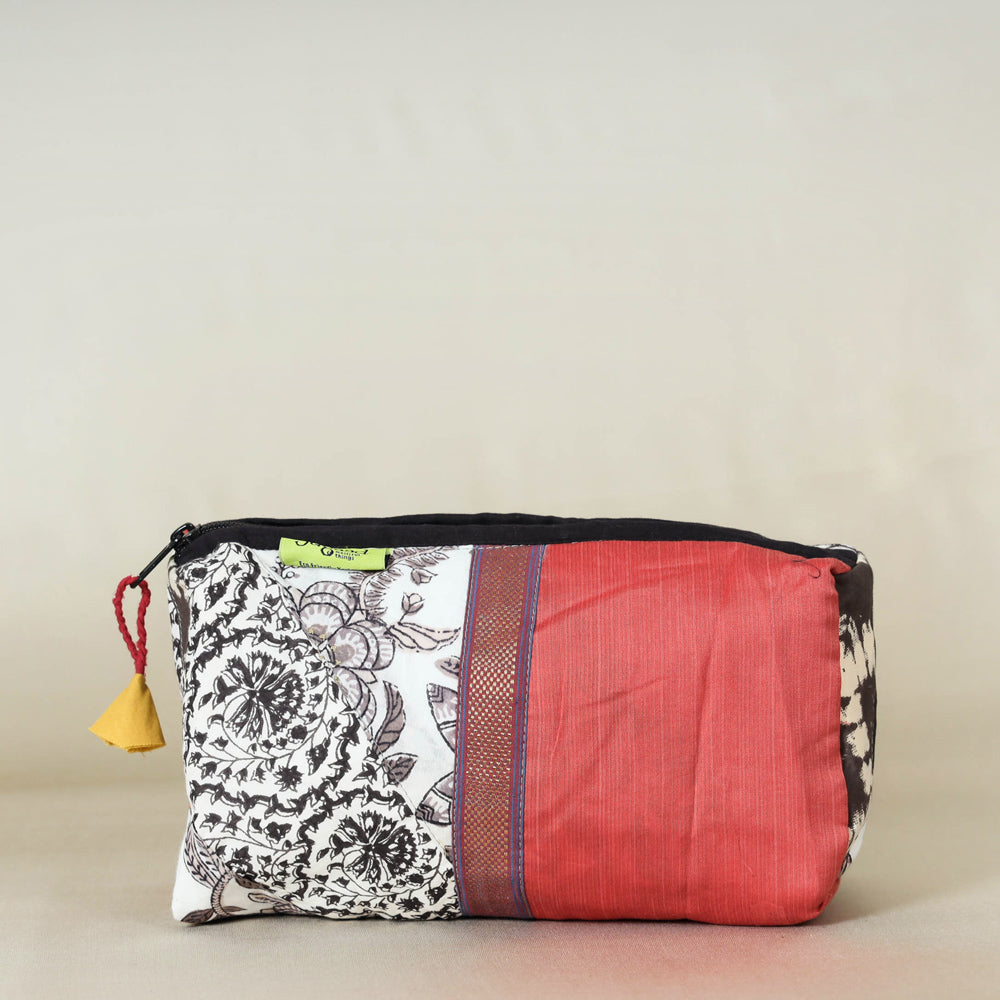 Patchwork Small Cosmetic/Toilet Pouch by Jugaad