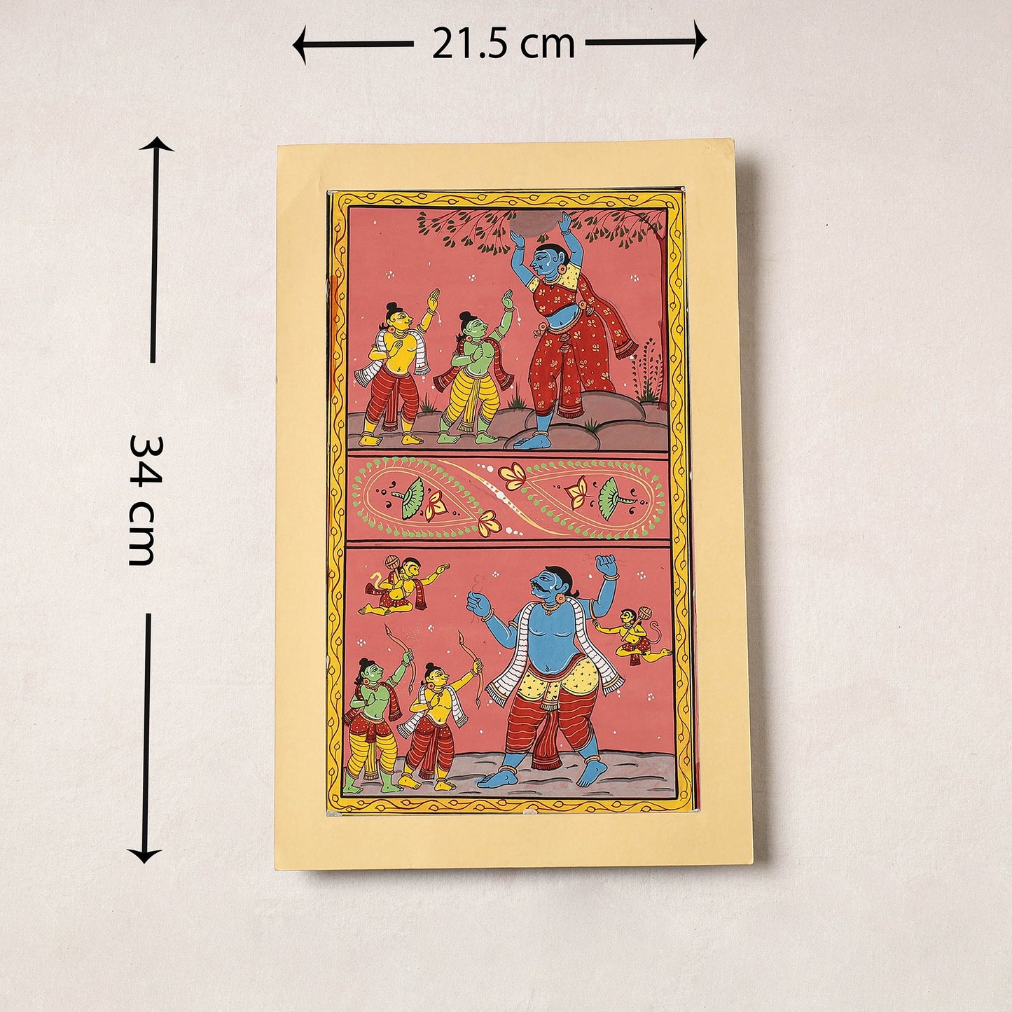 Patachitra Painting on Handmade Paper