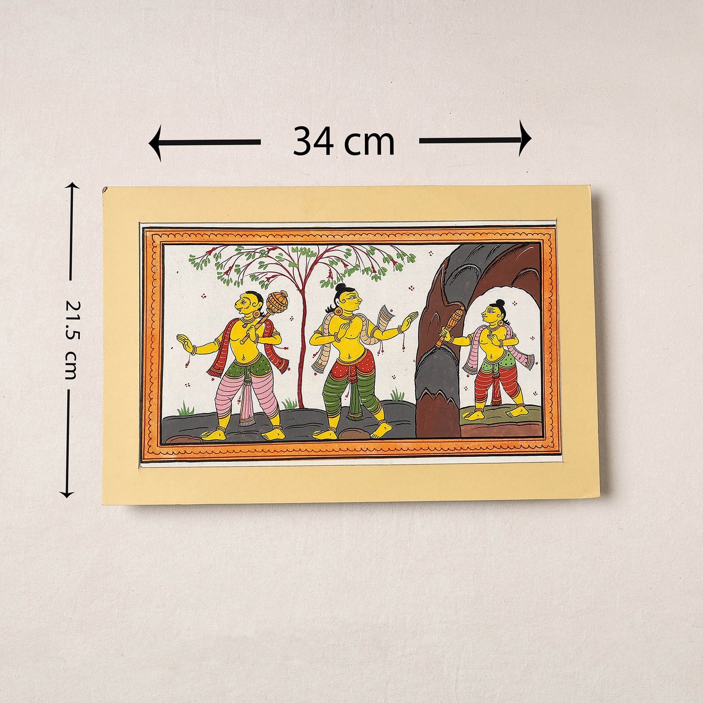 Patachitra Painting on Handmade Paper