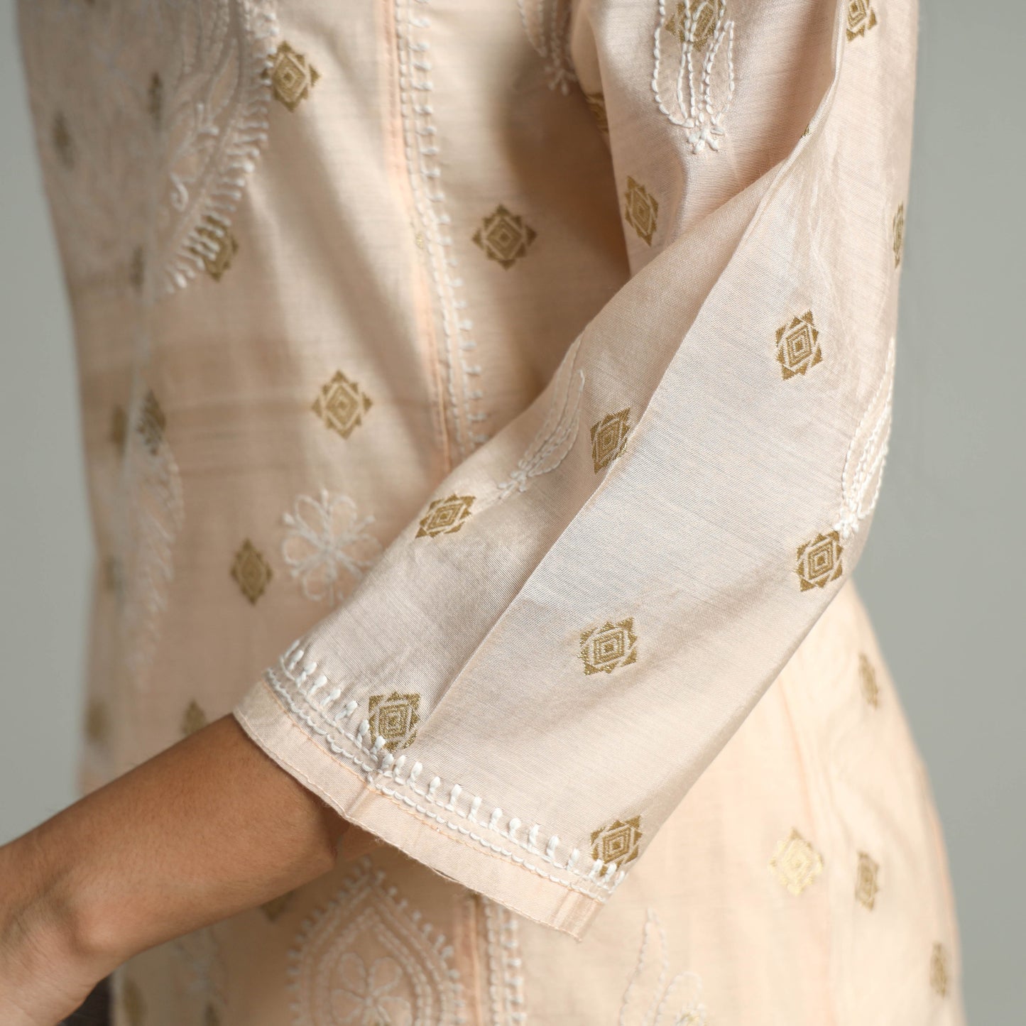 chikankari embroidered kurta