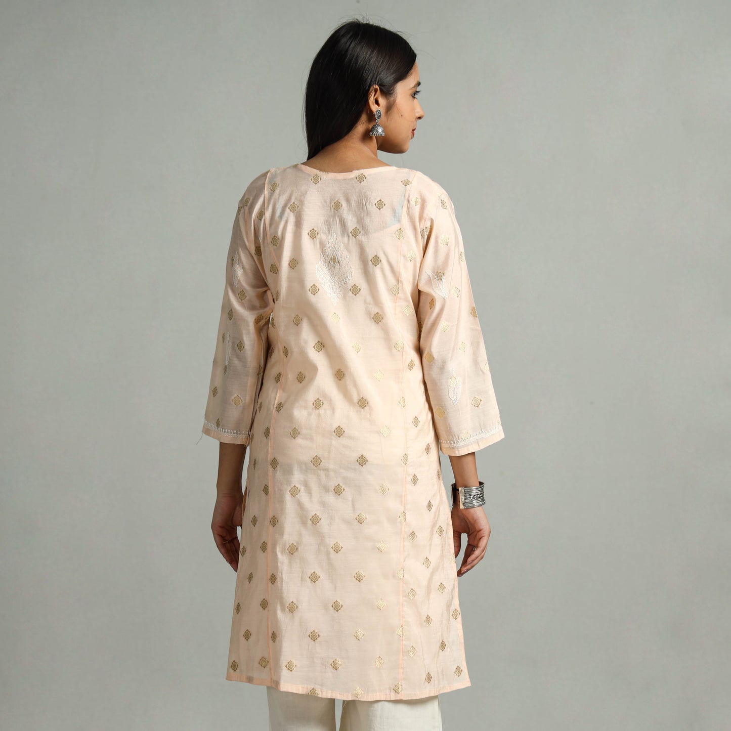 chikankari embroidered kurta