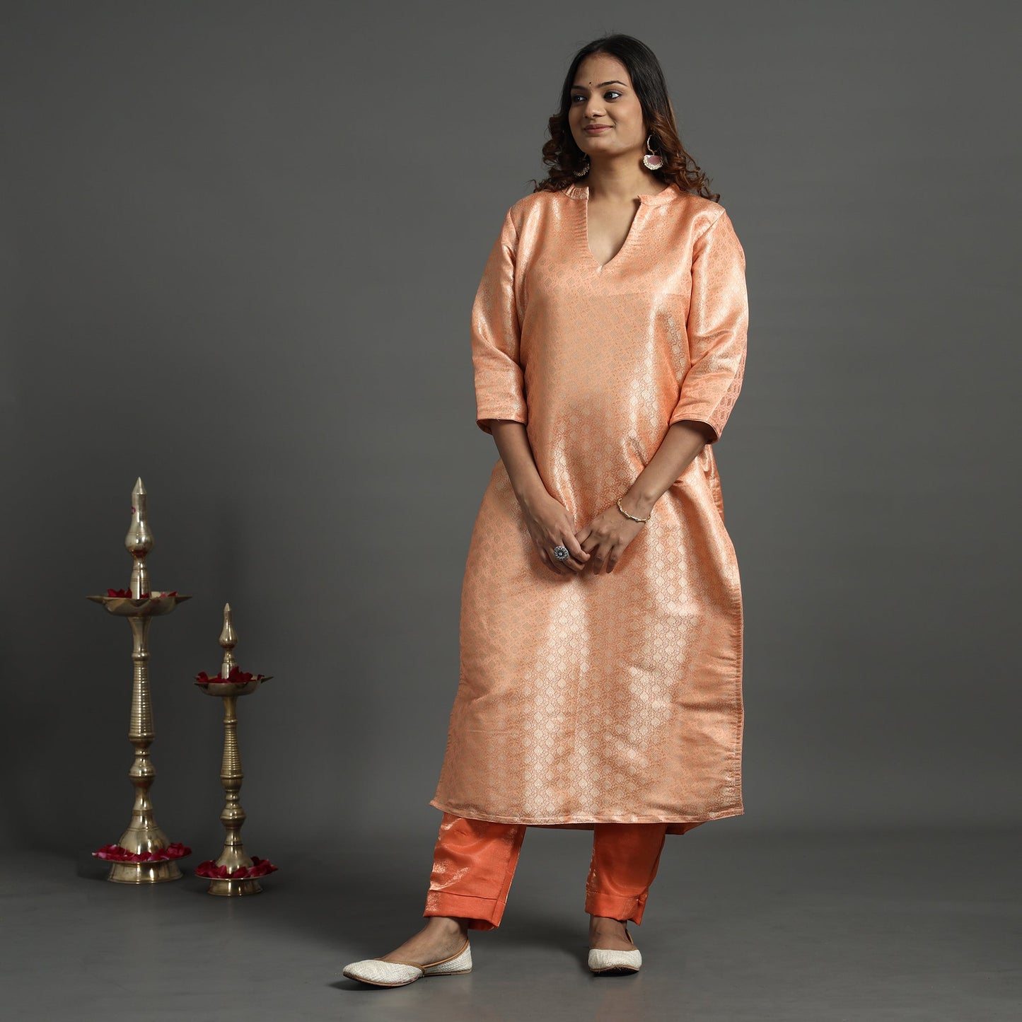 Banarasi Silk Kurta with Pant Set