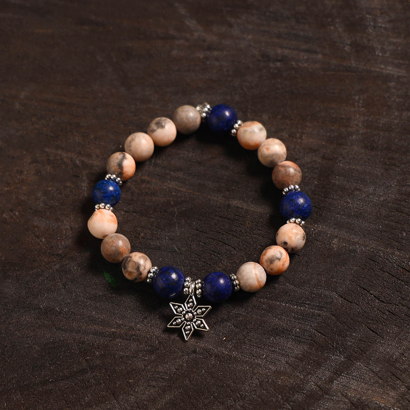 Handcrafted glass stone bracelet 13