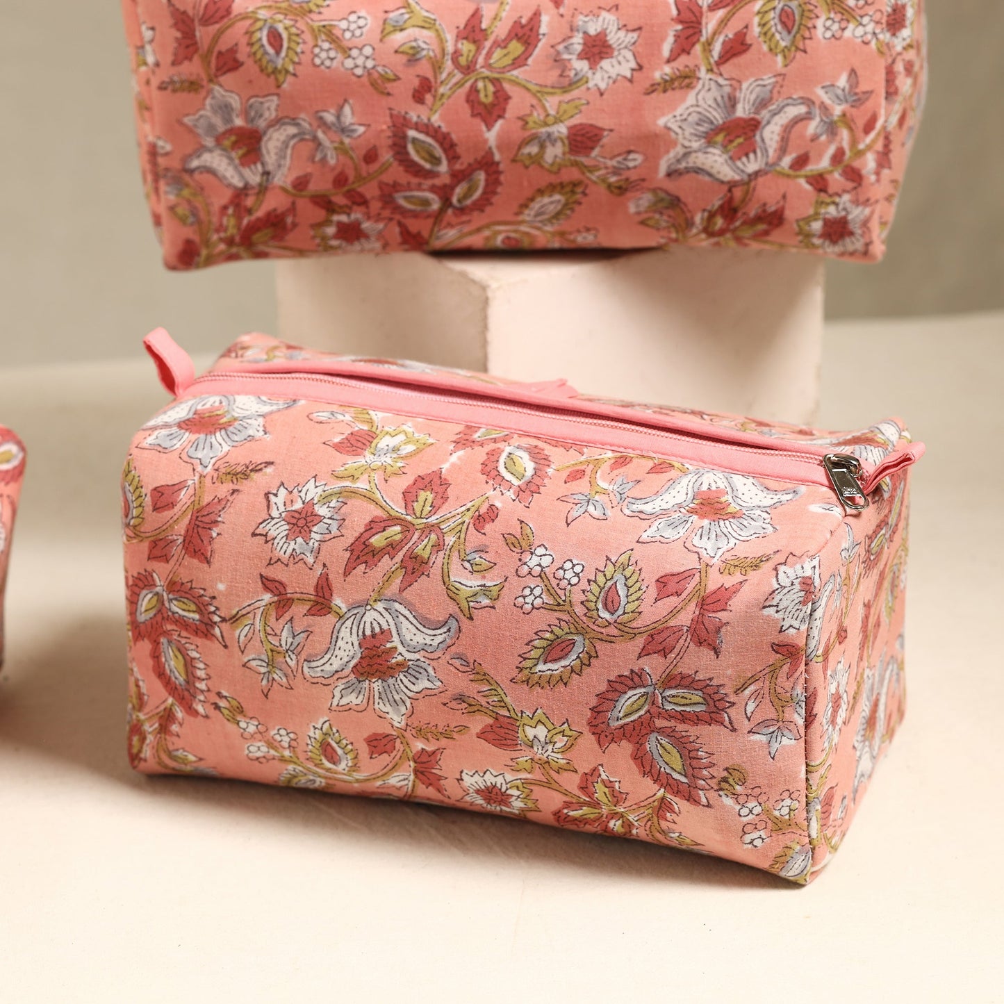 Handmade Cotton Toiletry Bags (Set of 3) 114