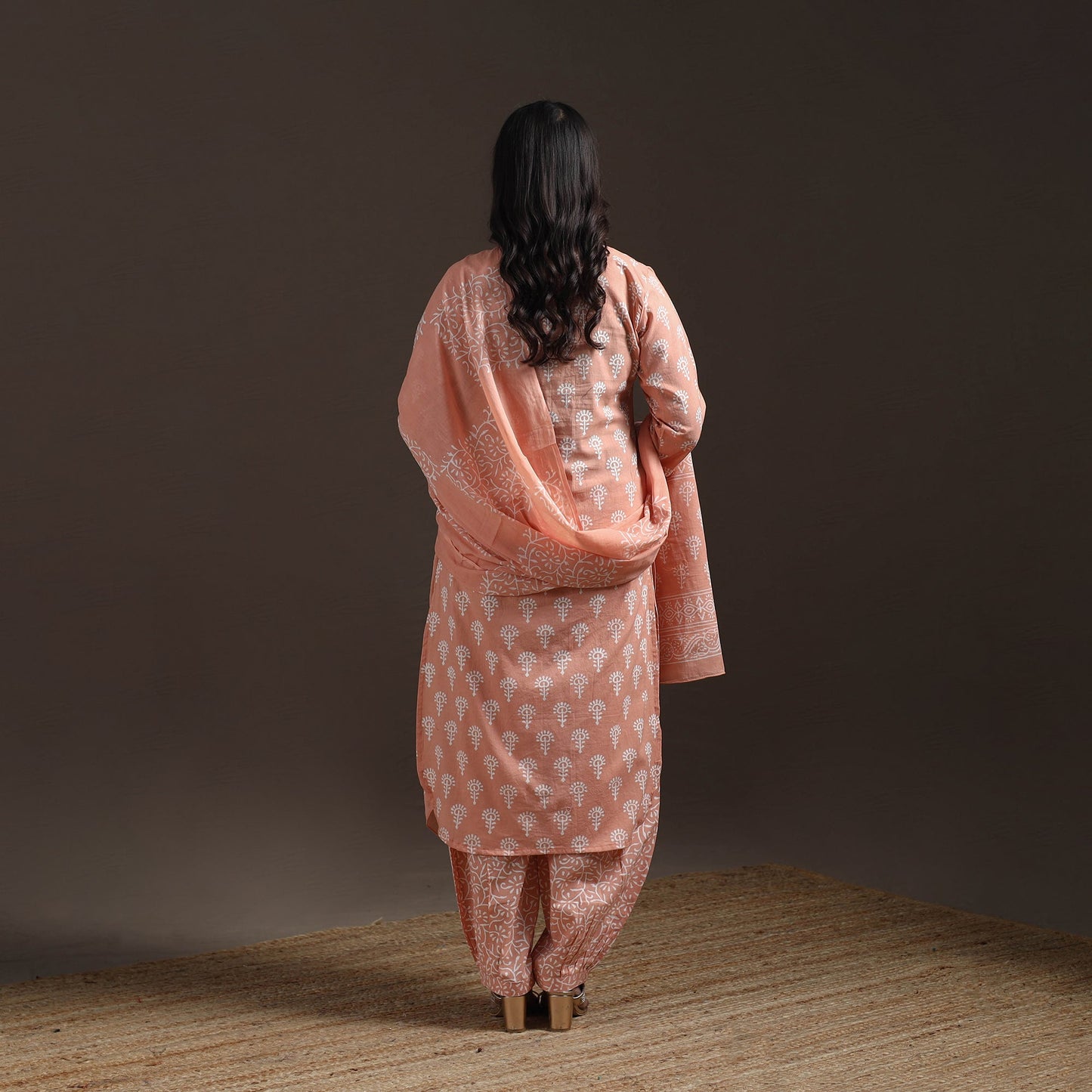 Jaipur hand cotton suit set with dupatta for women 20