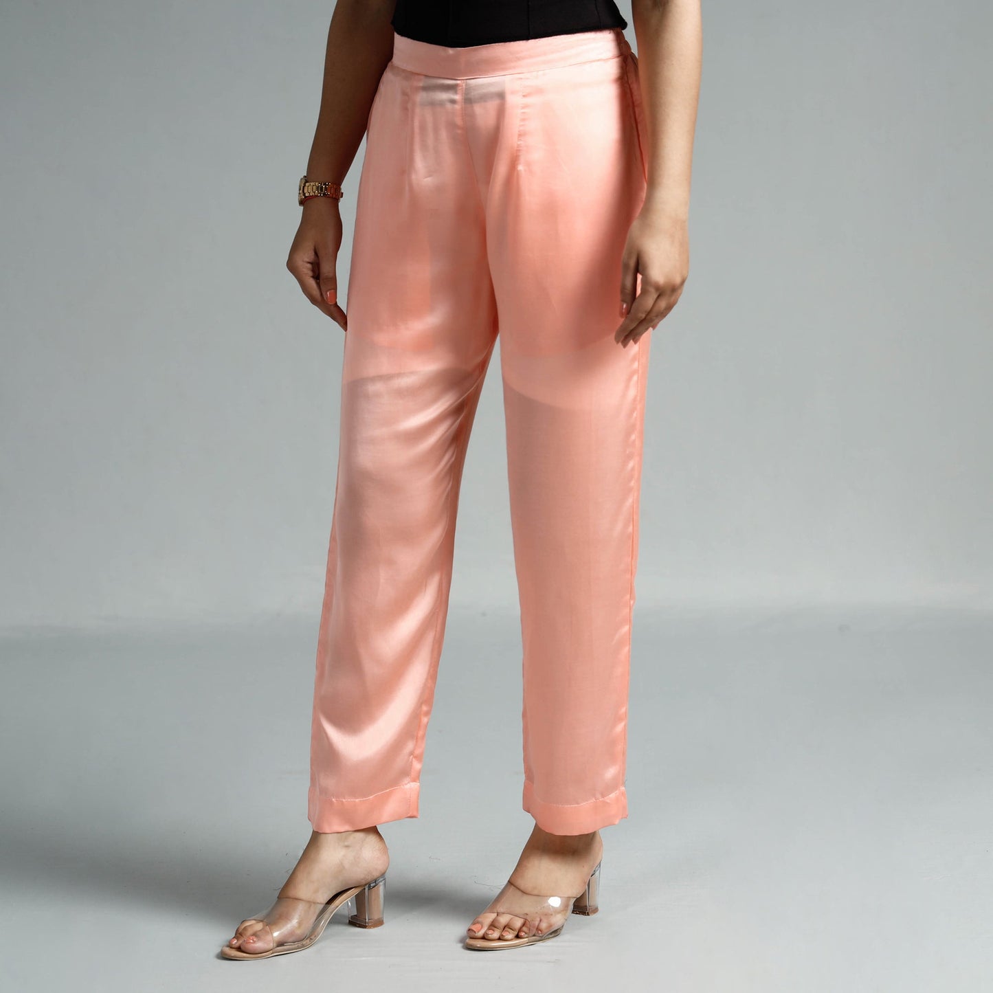 Plain Modal Silk Elasticated Pant