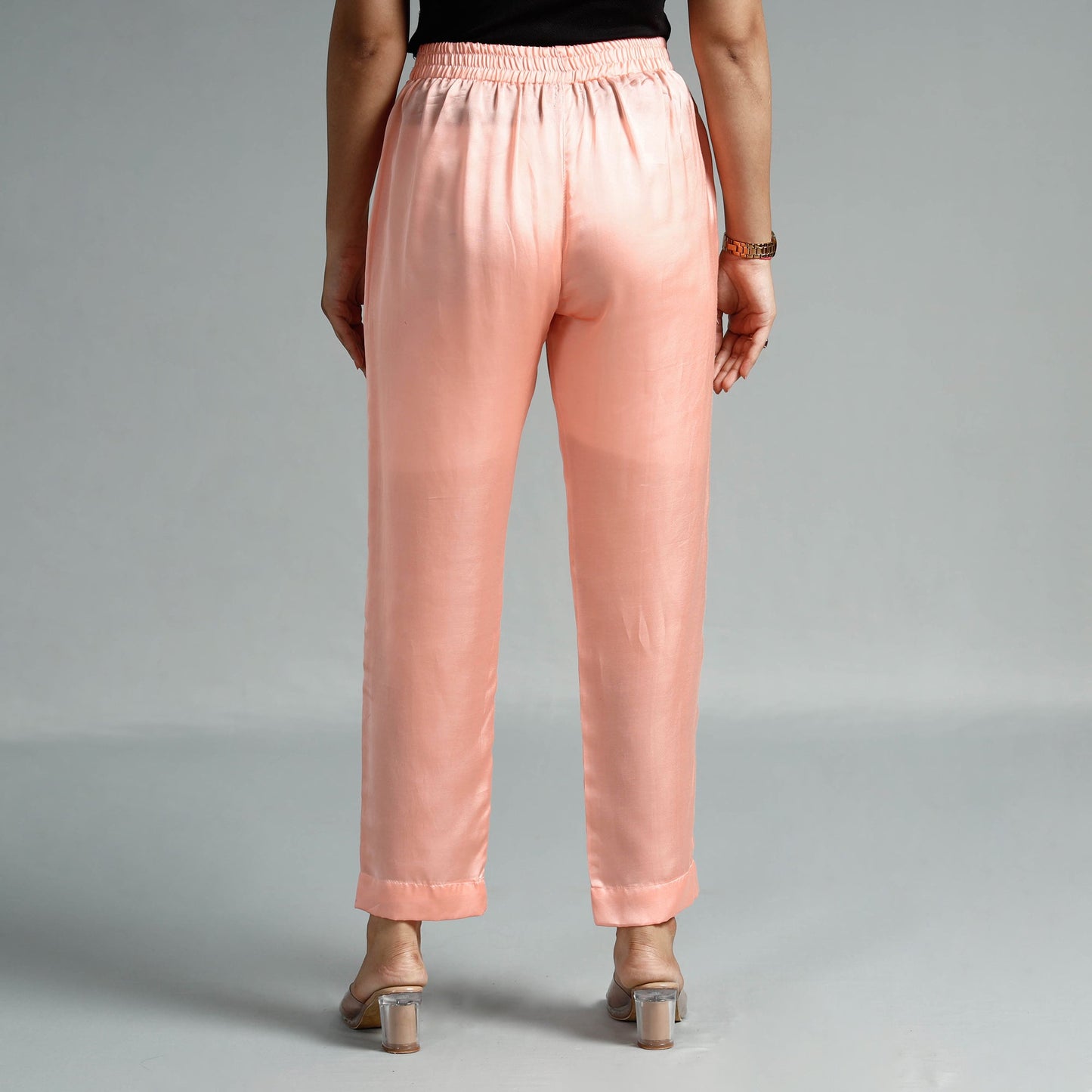 Plain Modal Silk Elasticated Pant
